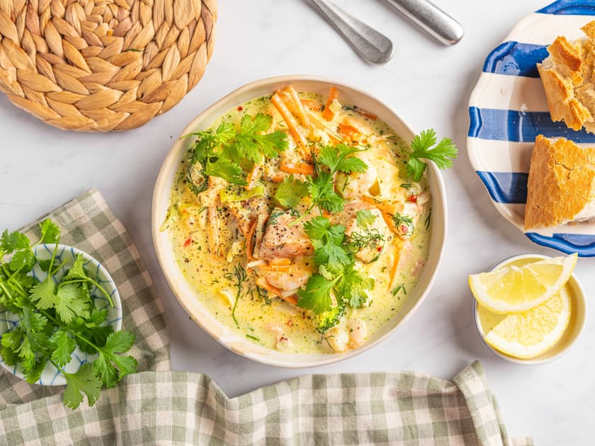 Historien bak den populære, kremede fiskesuppen