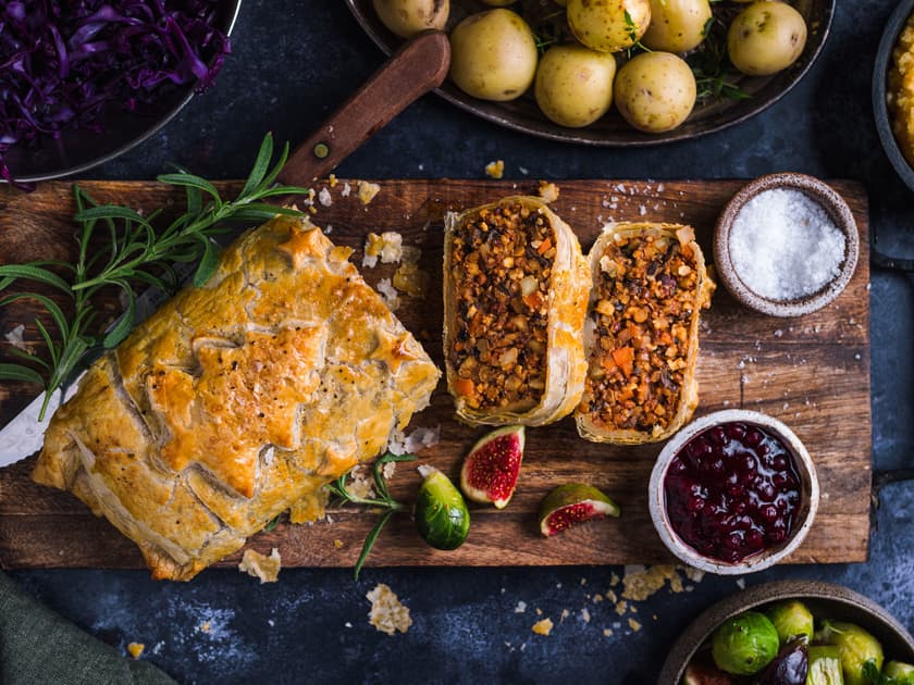 3 retters vegetarmiddag til nyttårsaften