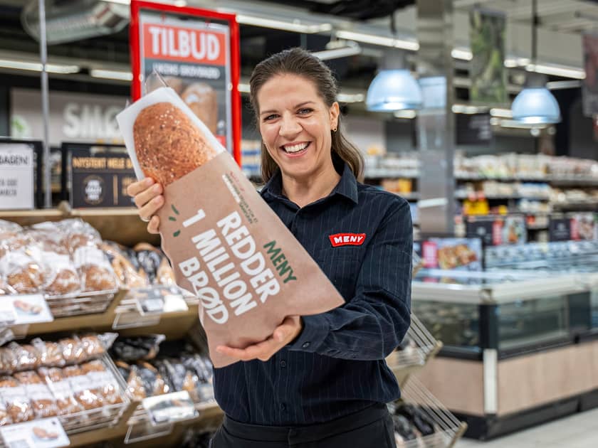 1,3 million brød reddet på ett år