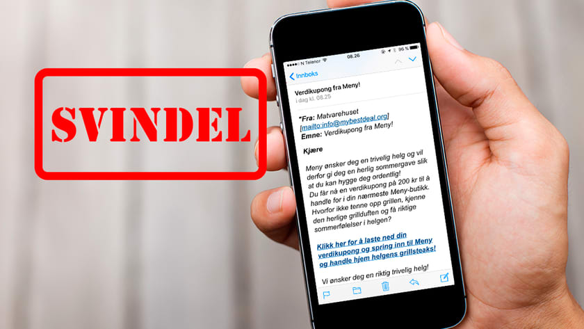 Vær oppmerksom på svindelforsøk