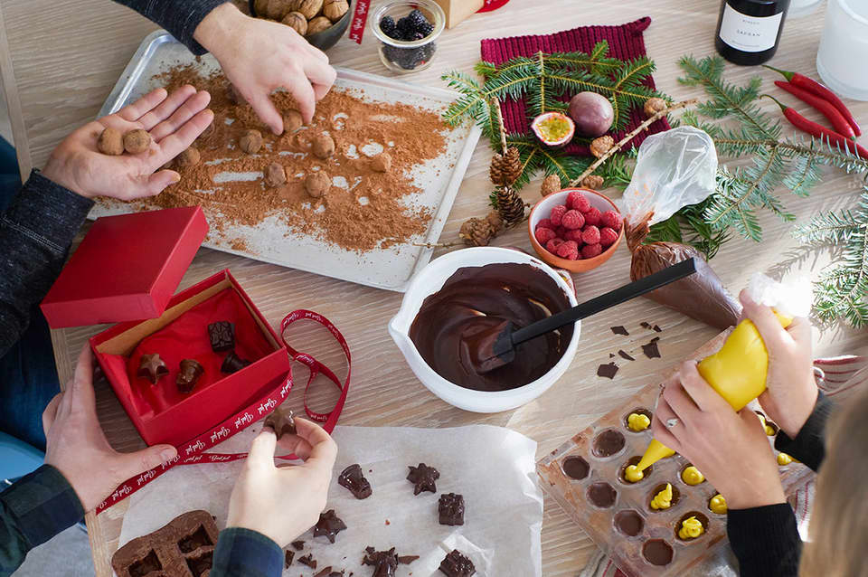 I vennegjengen til Marvin har konfektverkstedet blitt en godt innarbeidet juletradisjon.