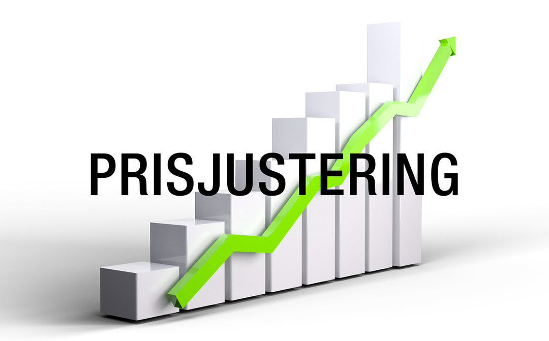 Varsel om prisøkning fra og med 01.01.2022