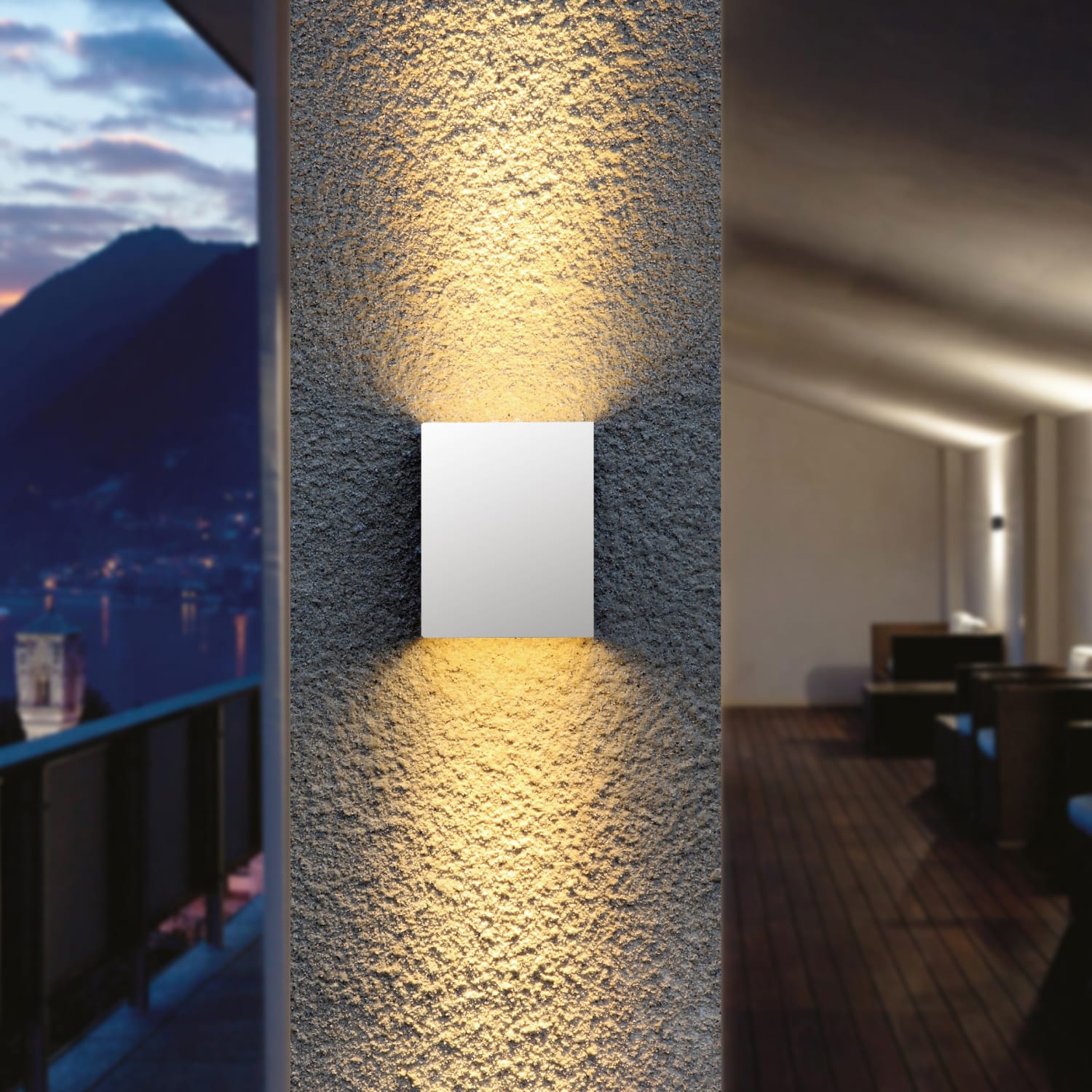 2X5W EMMA N369 OPP/NED IP65 HVIT