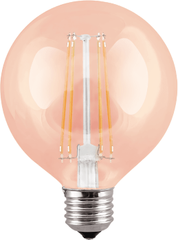 8W CONLUX LEDPÆRE G80 E27 AMBER DIMBAR