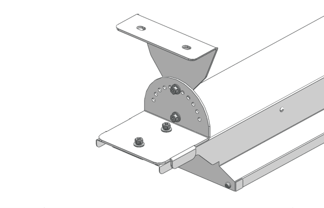 GJESDAL L15 JUSTERBAR VINKEL BRAKETT FOR UTENPÅLIGGENDE