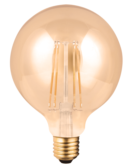 8W CONLUX LEDPÆRE G125 E27 AMBER DIMBAR