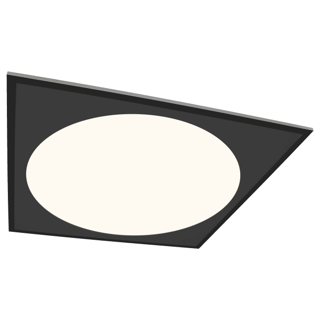 SIRKELPLATE 60X60 SORT