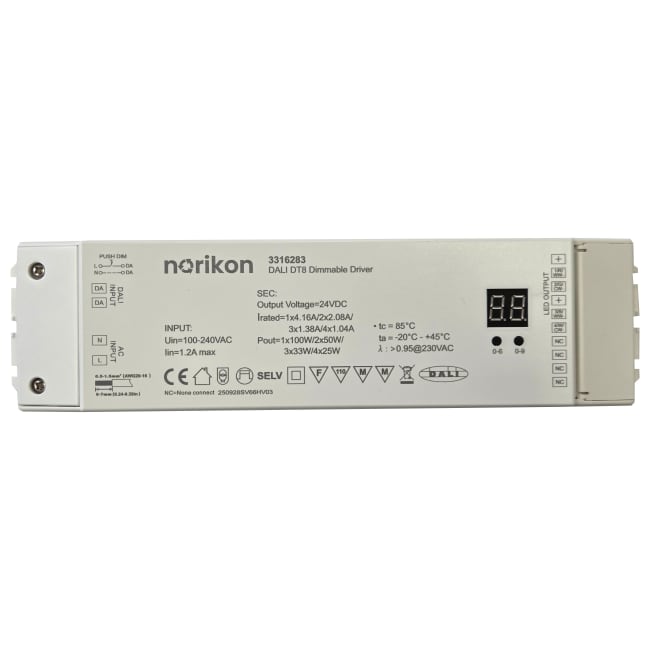 NORSTRIP DRIVER DALI 2.0 DT8 100W