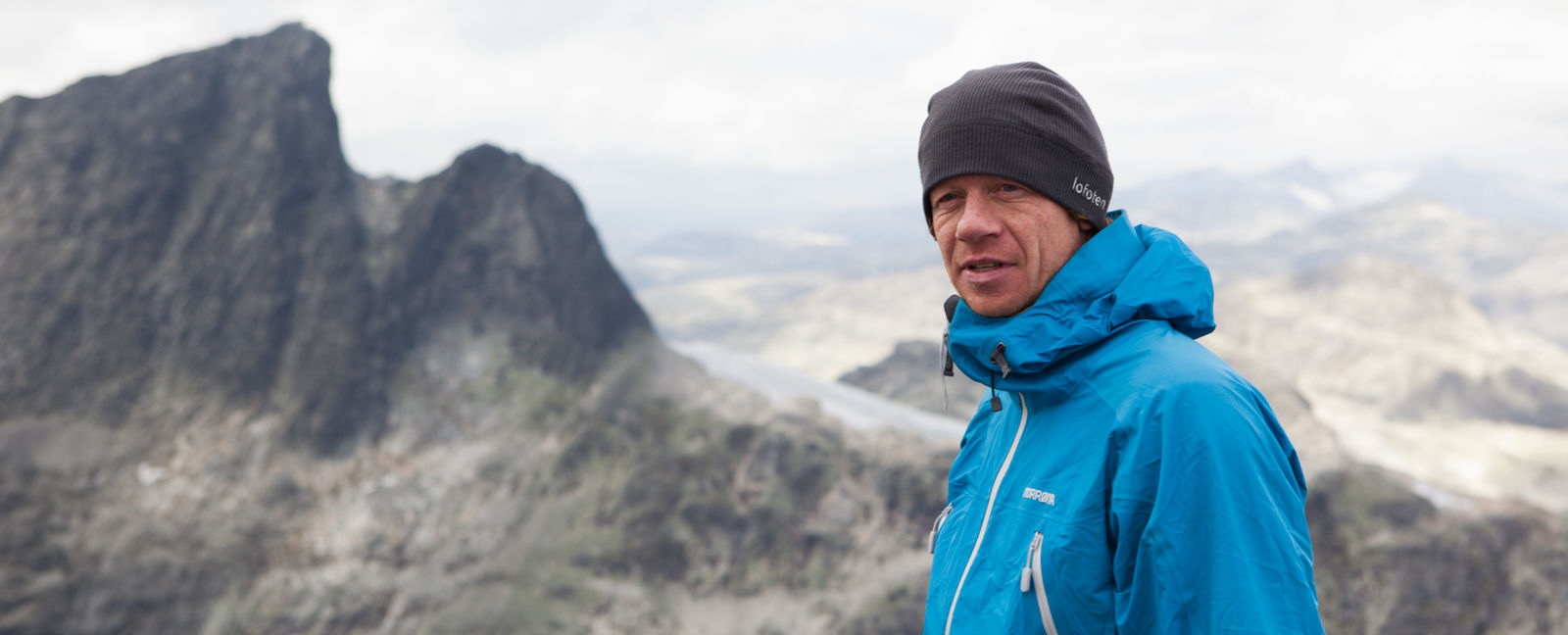 Norrona ambassador and professional climber Robert Caspersen