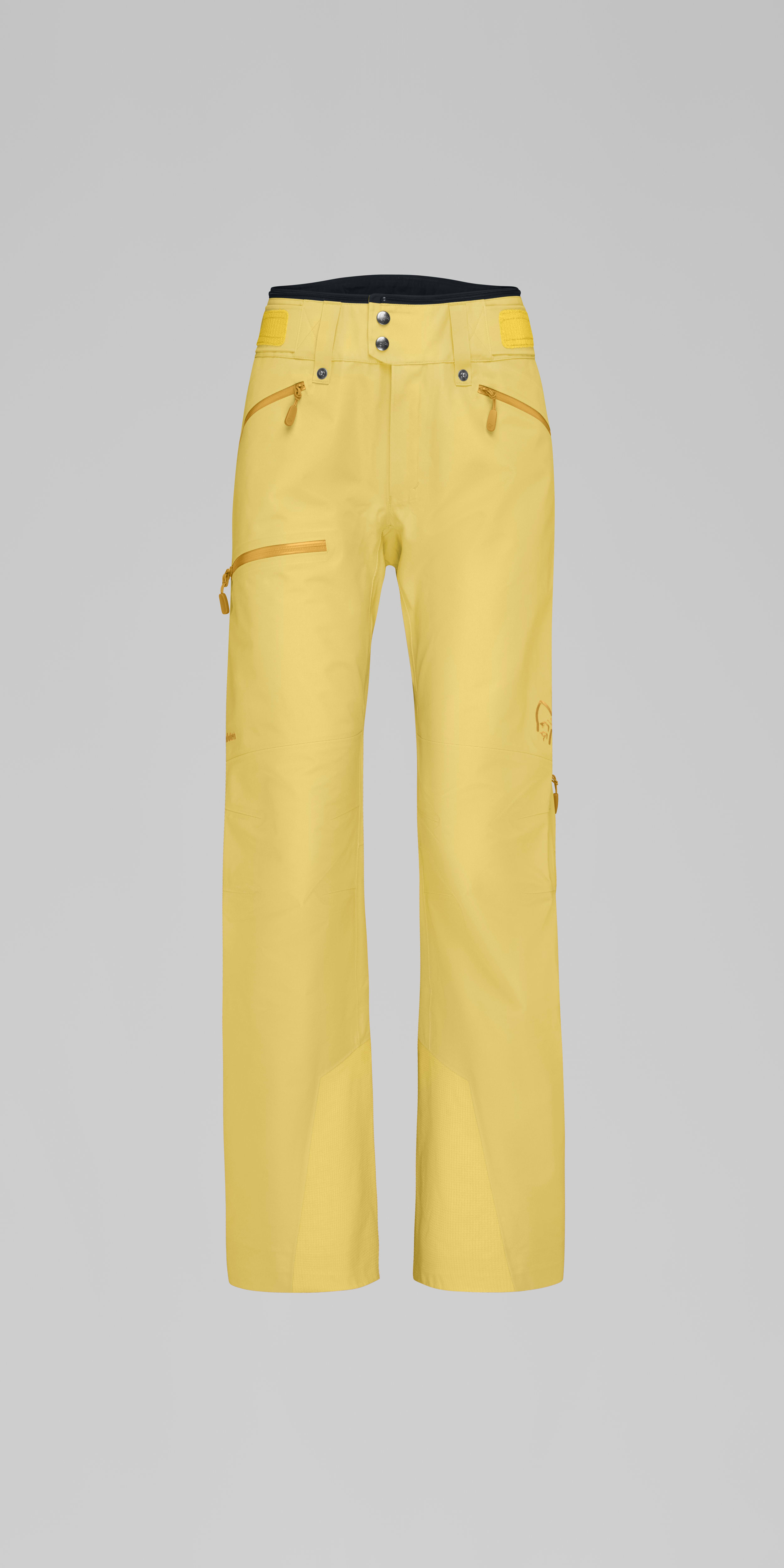 Packshot front image of lofoten Gore-Tex Pants Misted Yellow