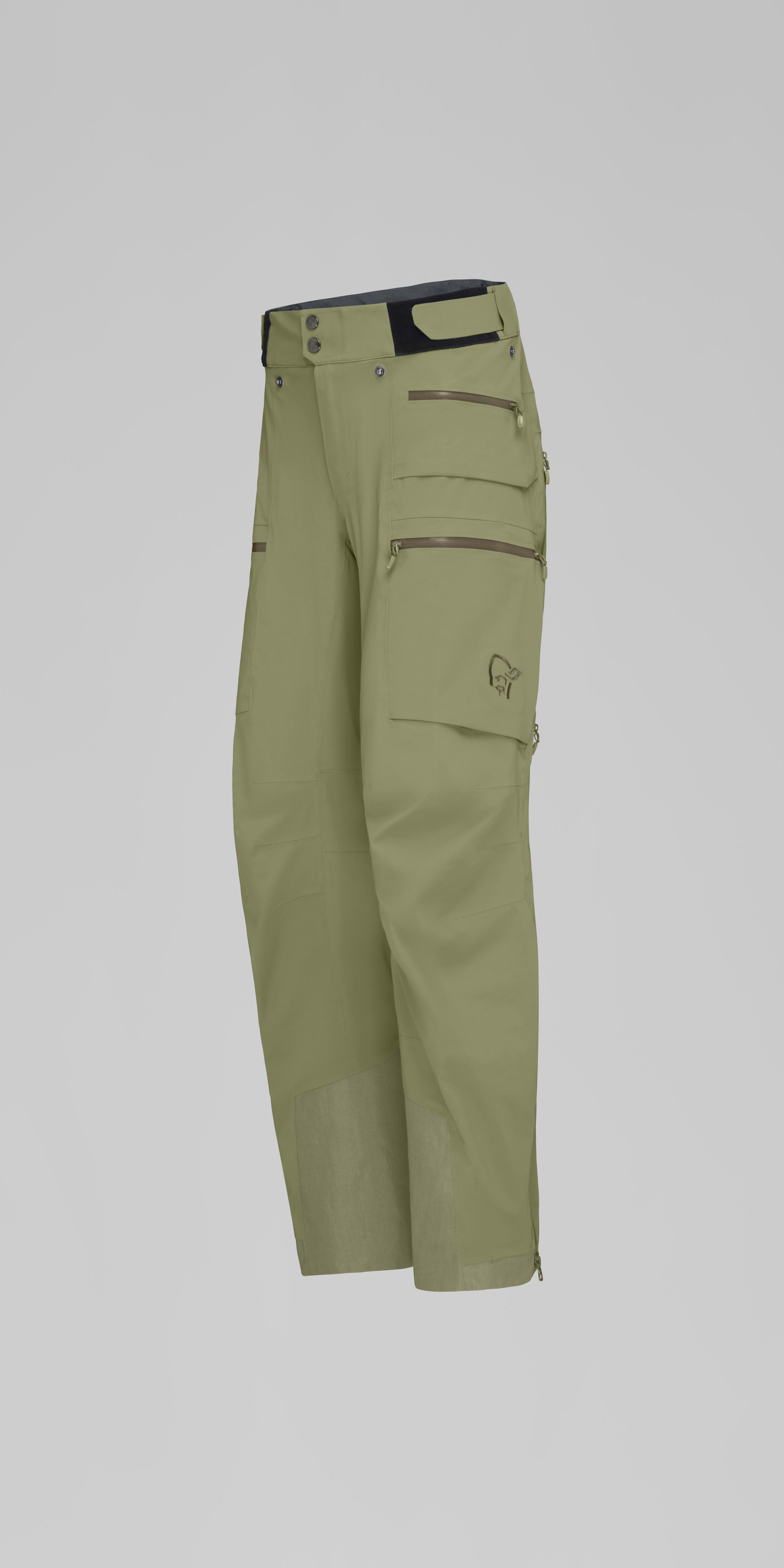 Packshot front left image of lyngen driflex3 Pants Deep Lichen Green