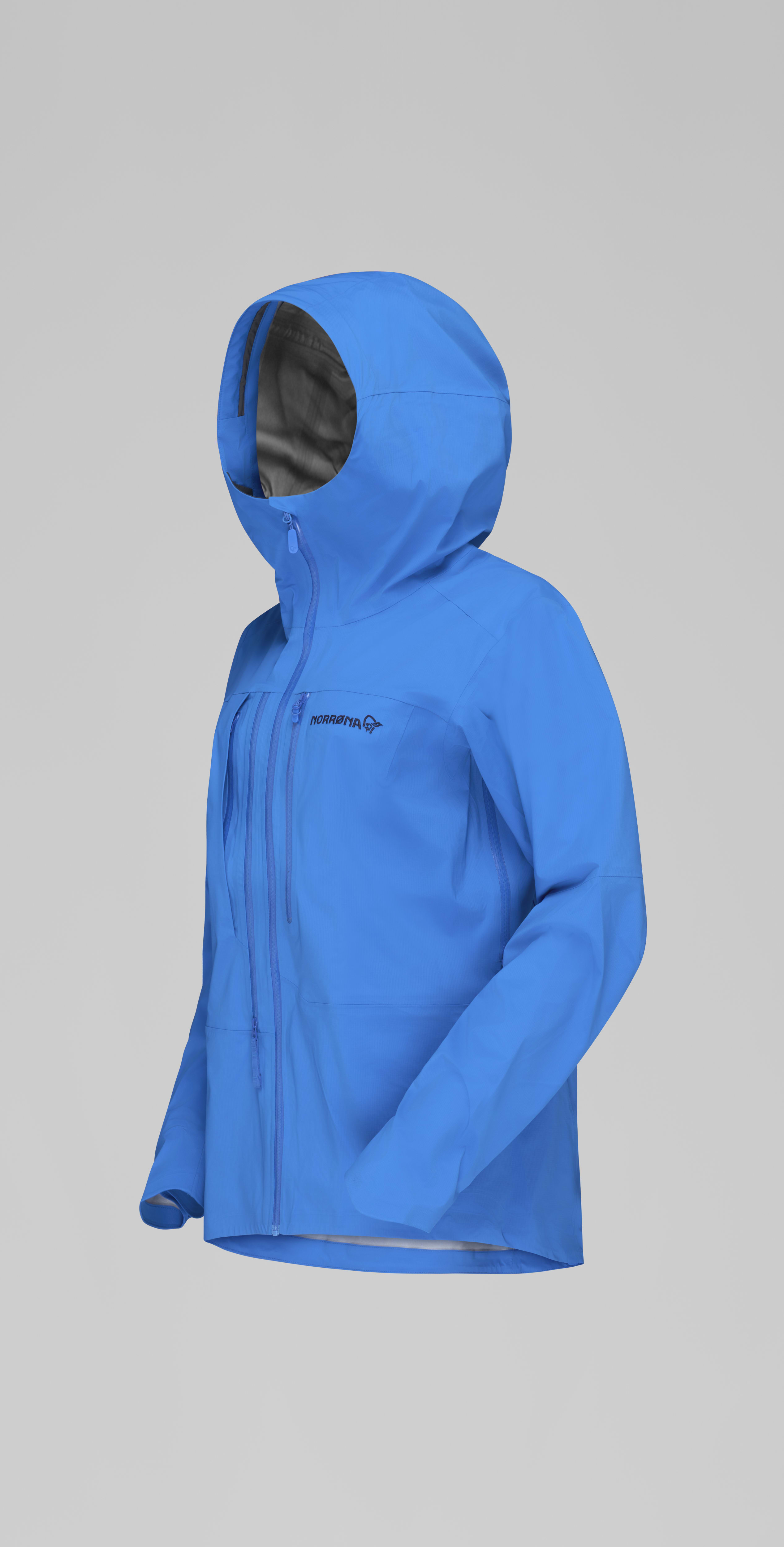 Packshot front left image of lyngen driflex3 Jacket Victoria Blue