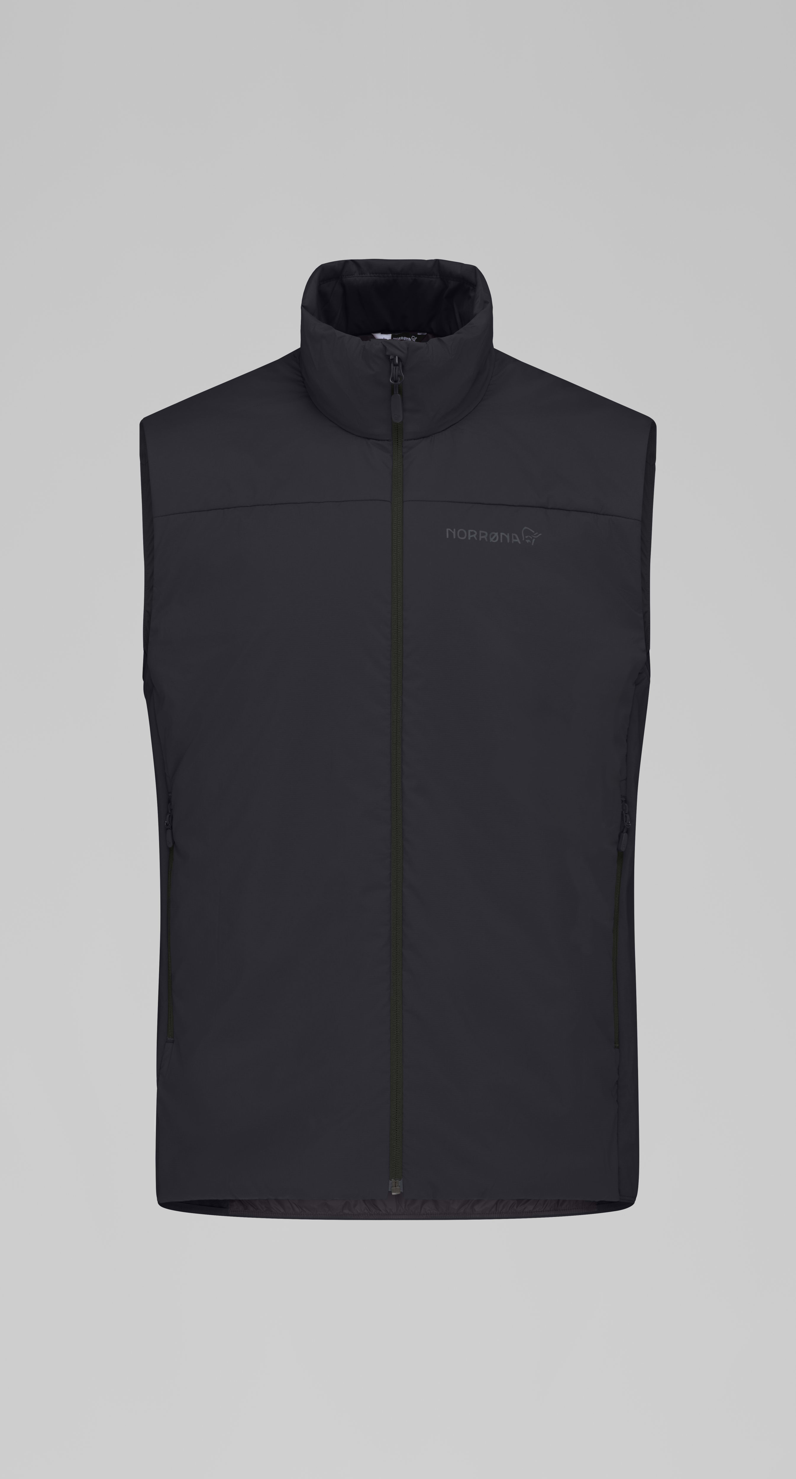 Packshot front image of femund thermo60 Vest Caviar Black