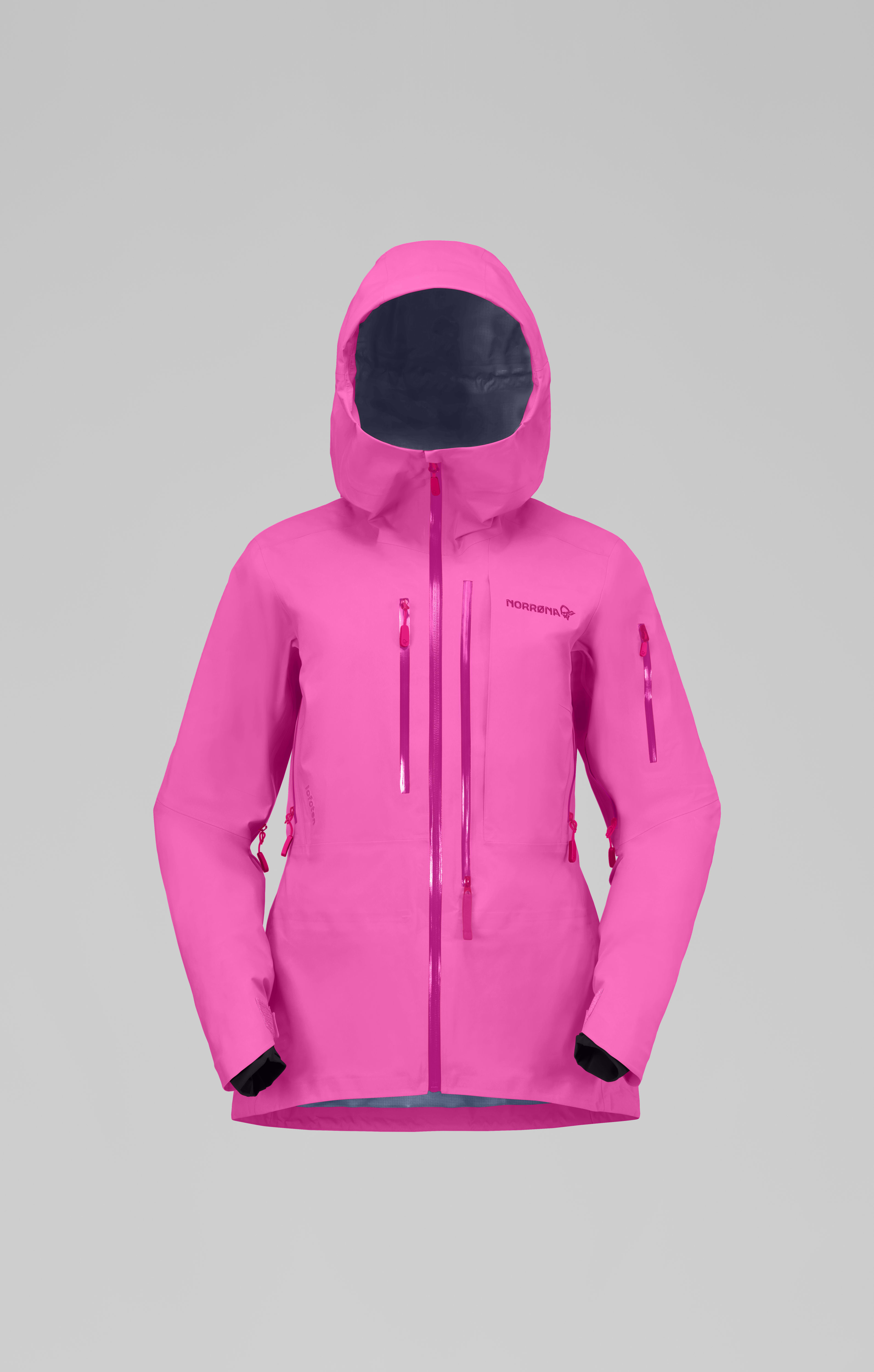 Packshot front image of lofoten Gore-Tex Pro LTD Jacket Raspberry Rose