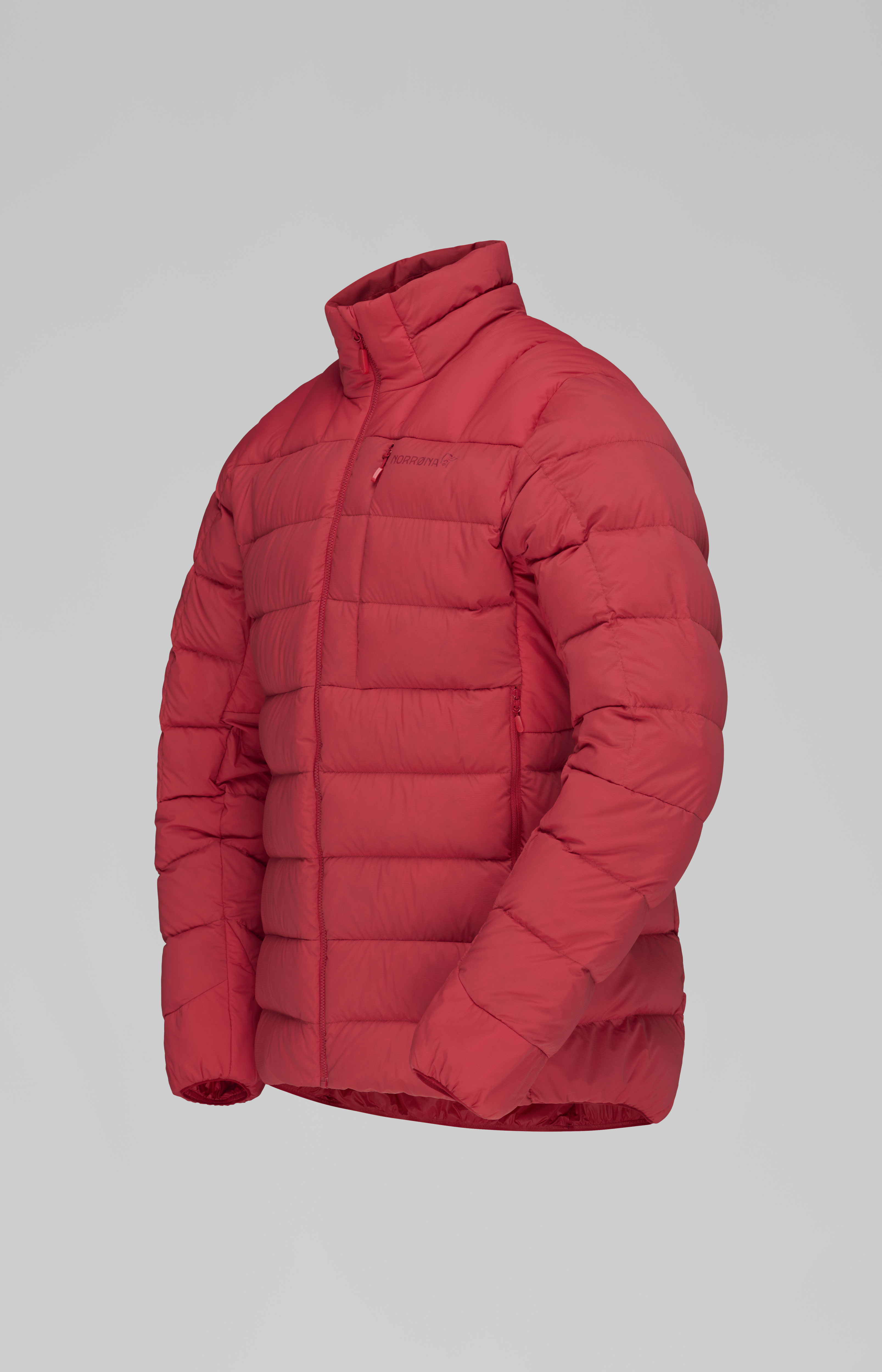 Packshot front left image of femund down700 Jacket Scarlet Sage