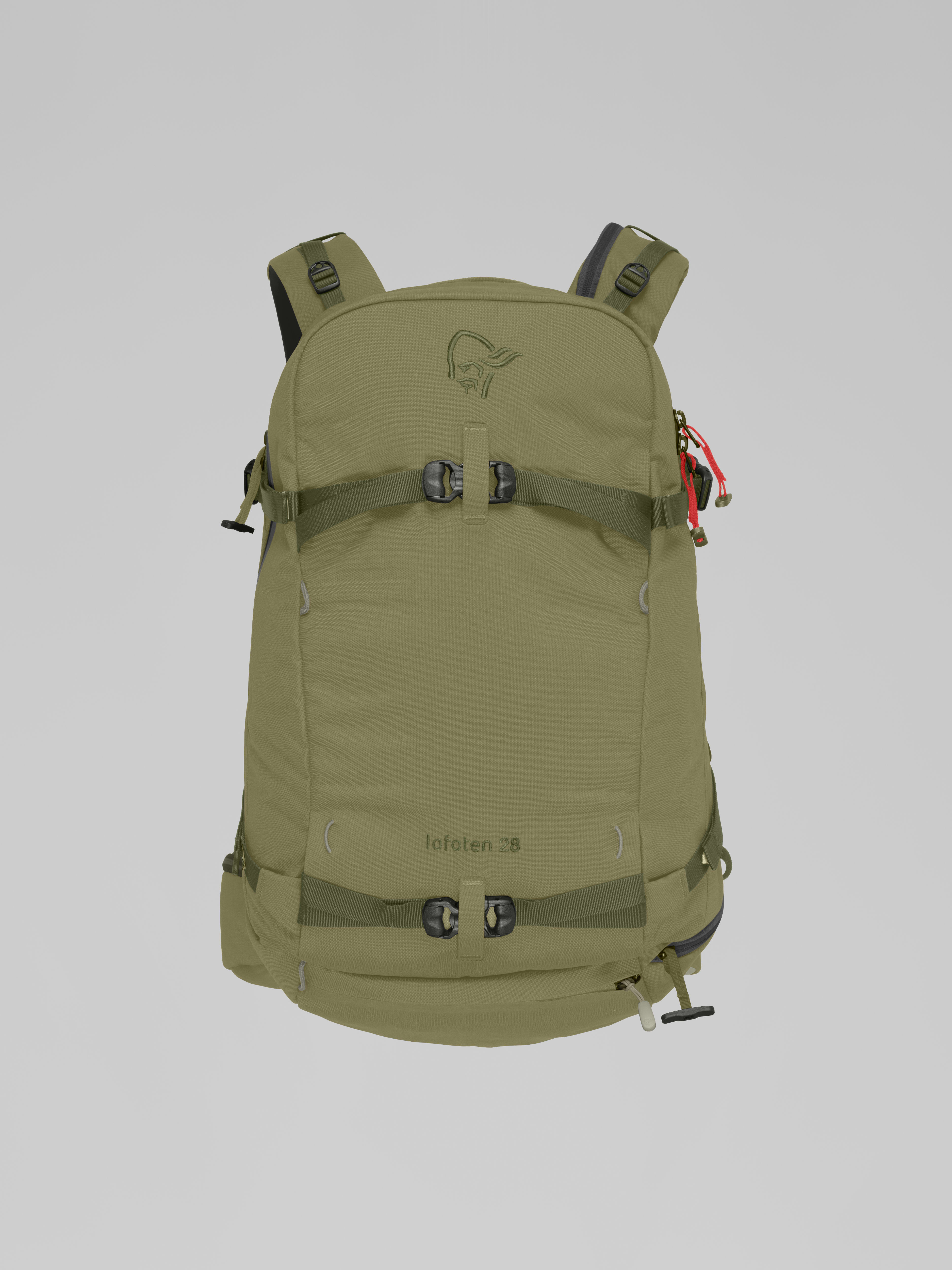 Packshot front image of lofoten 28L Pack Deep Lichen Green