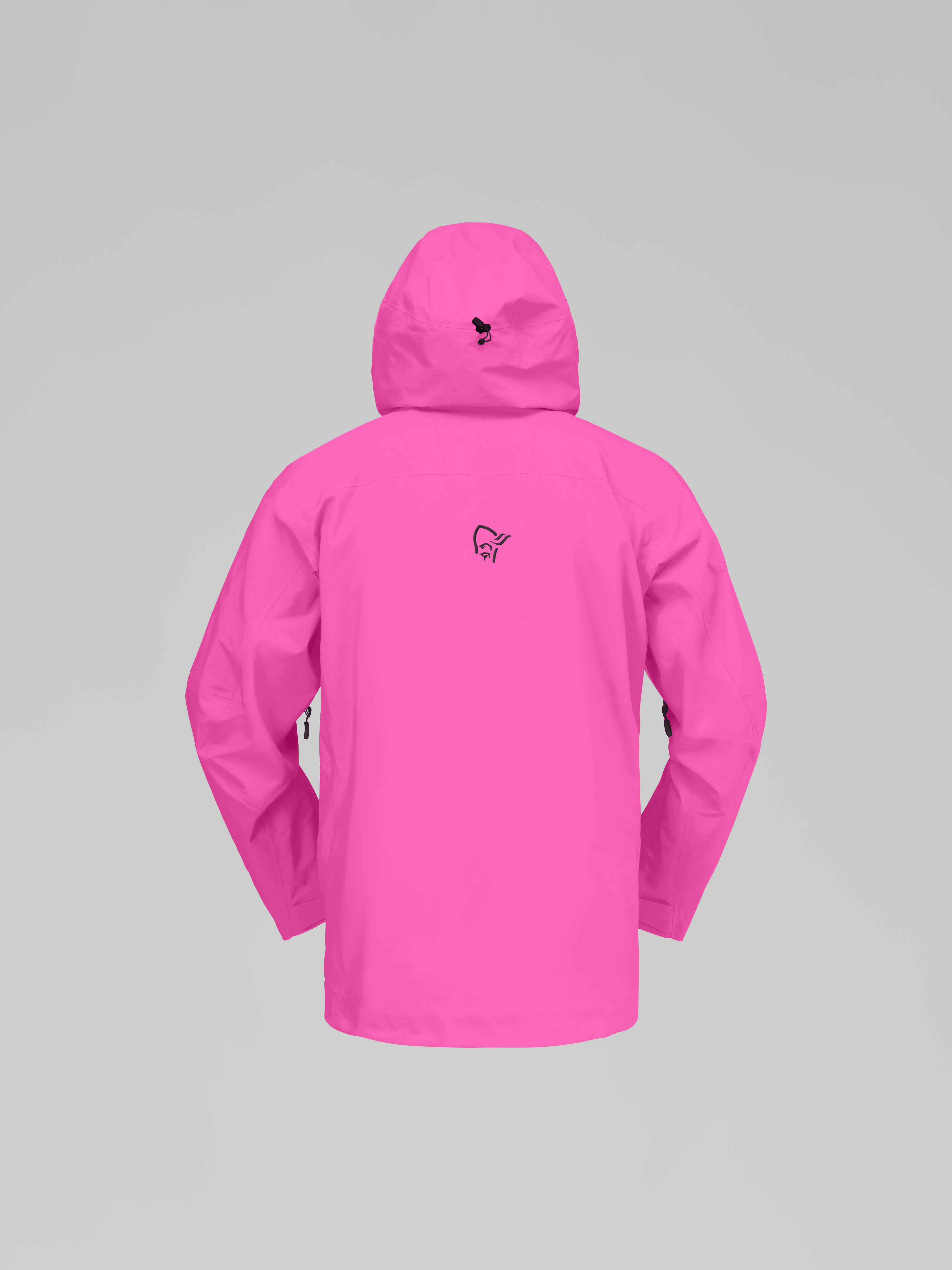 Packshot back image of lofoten Gore-Tex Pro LTD Jacket Raspberry Rose
