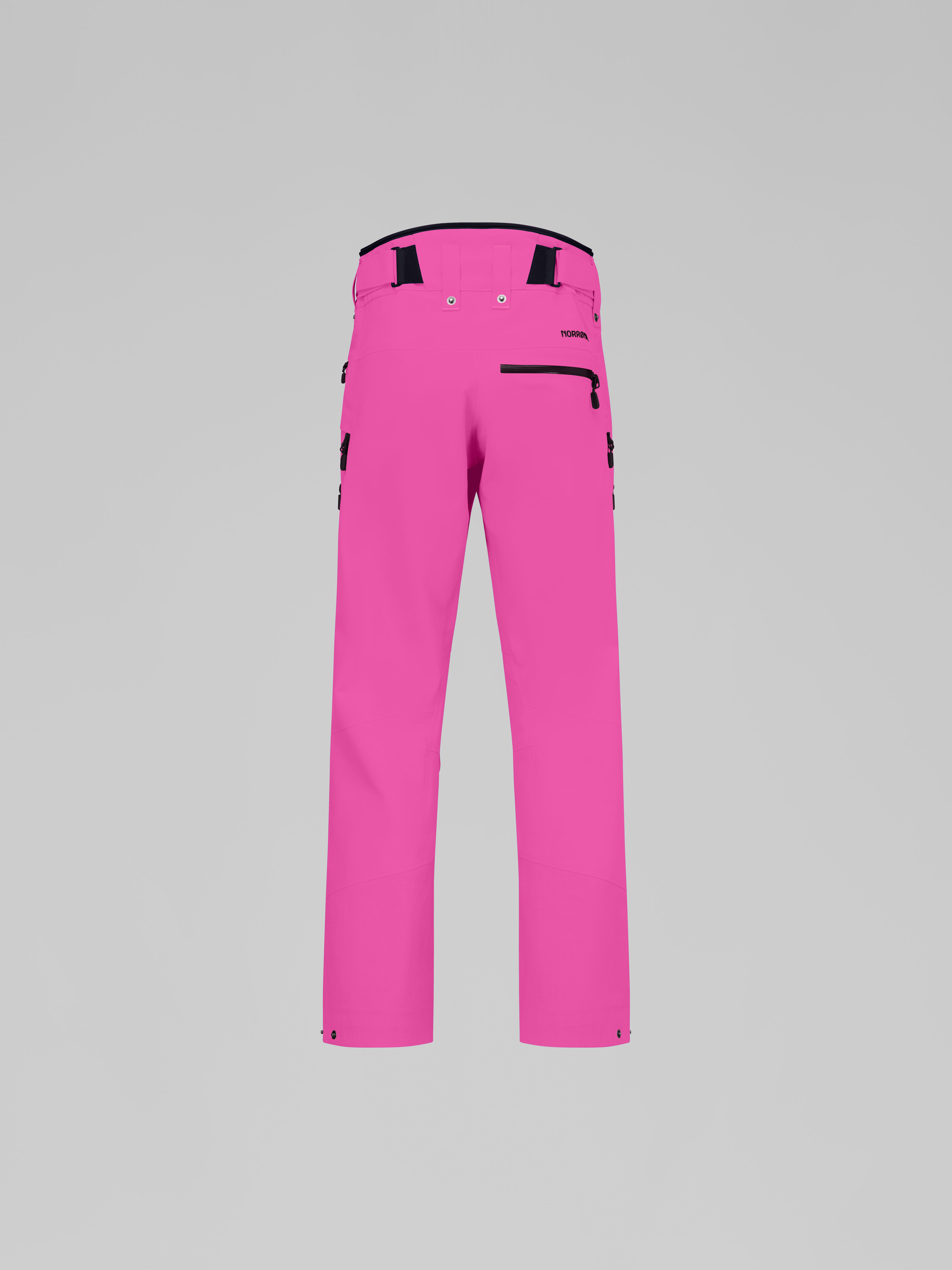 Packshot back image of lofoten Gore-Tex Pro LTD Pants Raspberry Rose