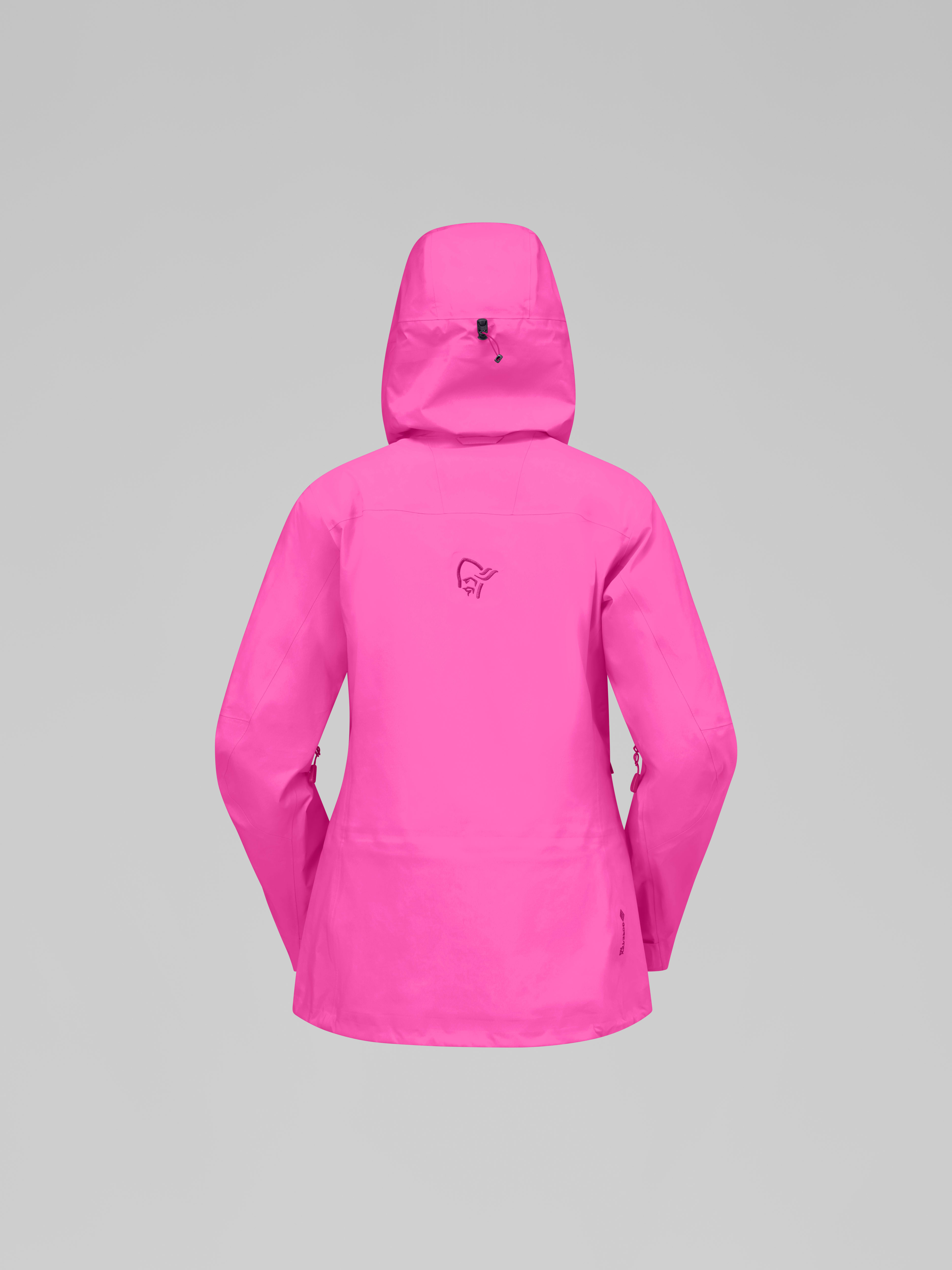 Packshot back image of lofoten Gore-Tex Pro LTD Jacket Raspberry Rose