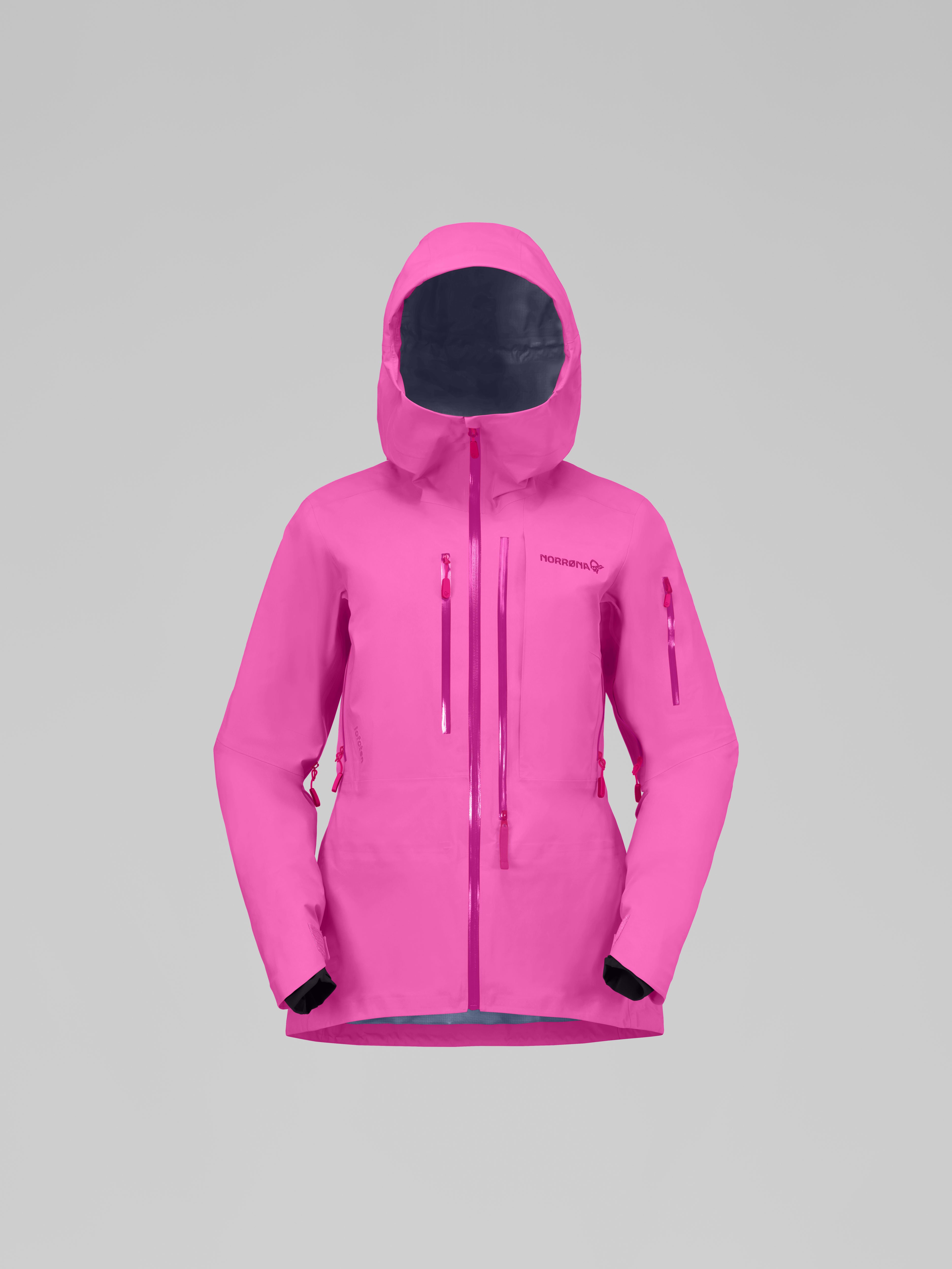 Packshot front image of lofoten Gore-Tex Pro LTD Jacket Raspberry Rose
