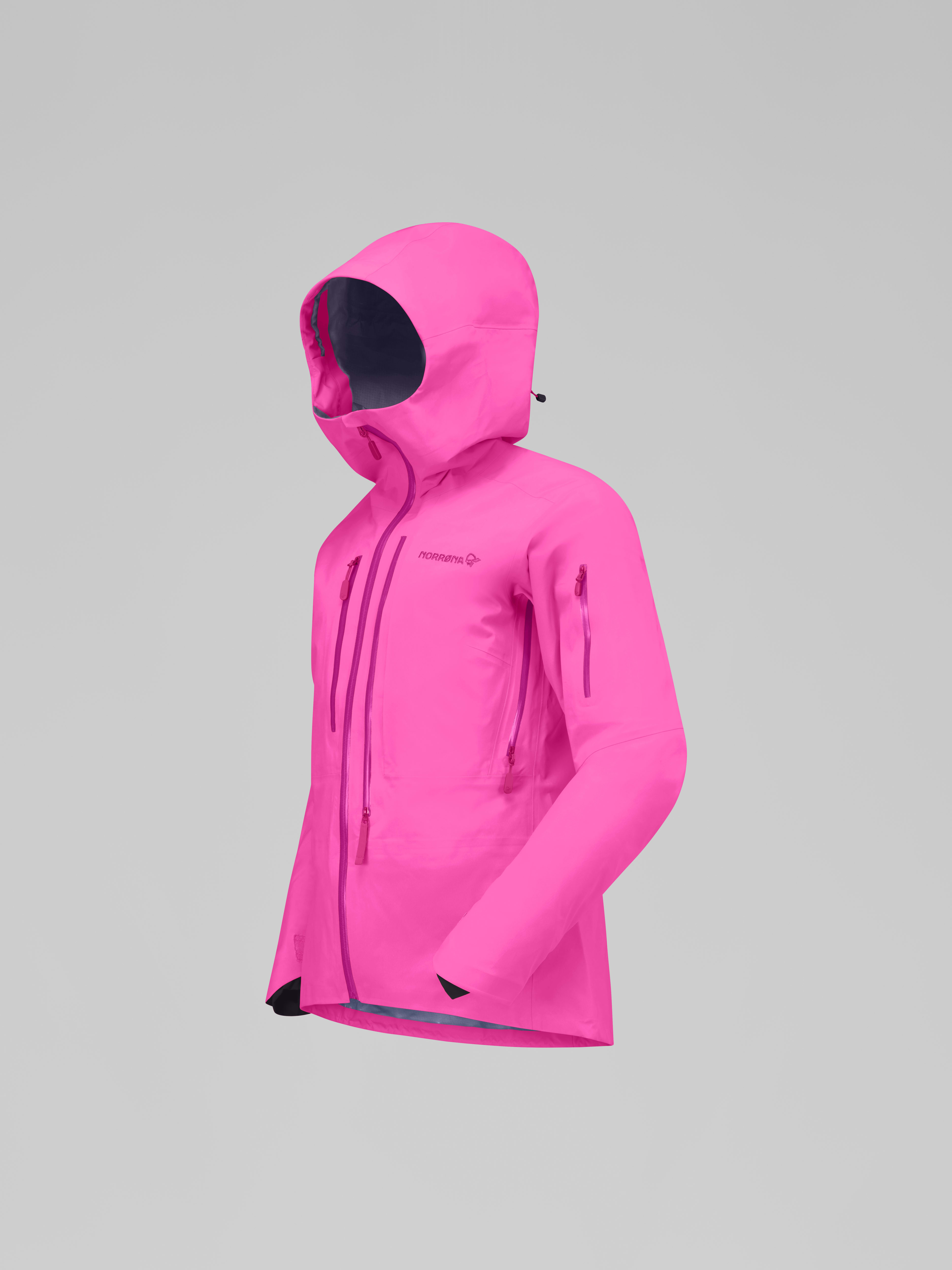 Packshot front left image of lofoten Gore-Tex Pro LTD Jacket Raspberry Rose