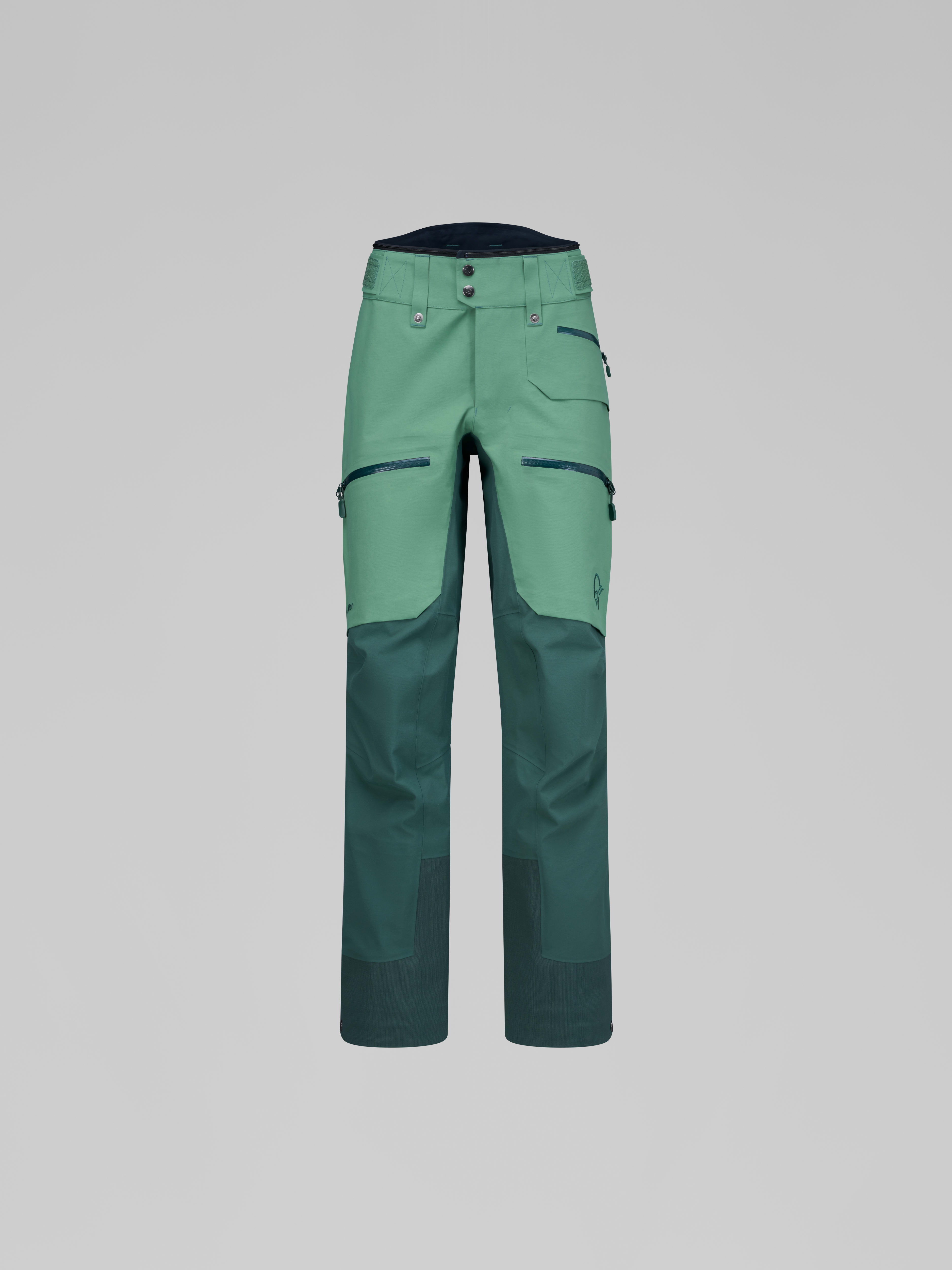 Packshot front image of lofoten Gore-Tex Pro Pants Dark Ivy Green