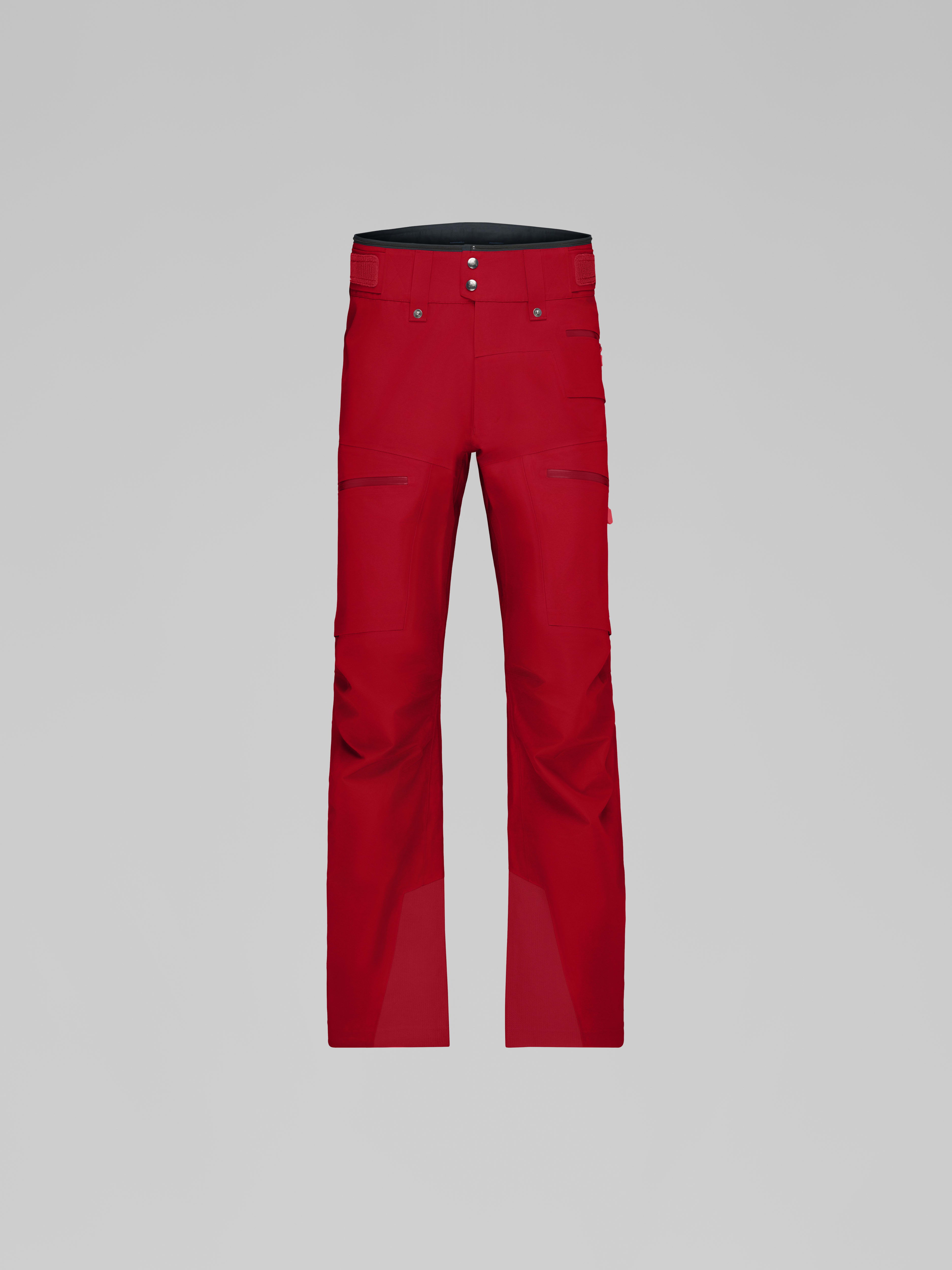 Packshot front image of lofoten Gore-Tex Pants Scarlet Sage