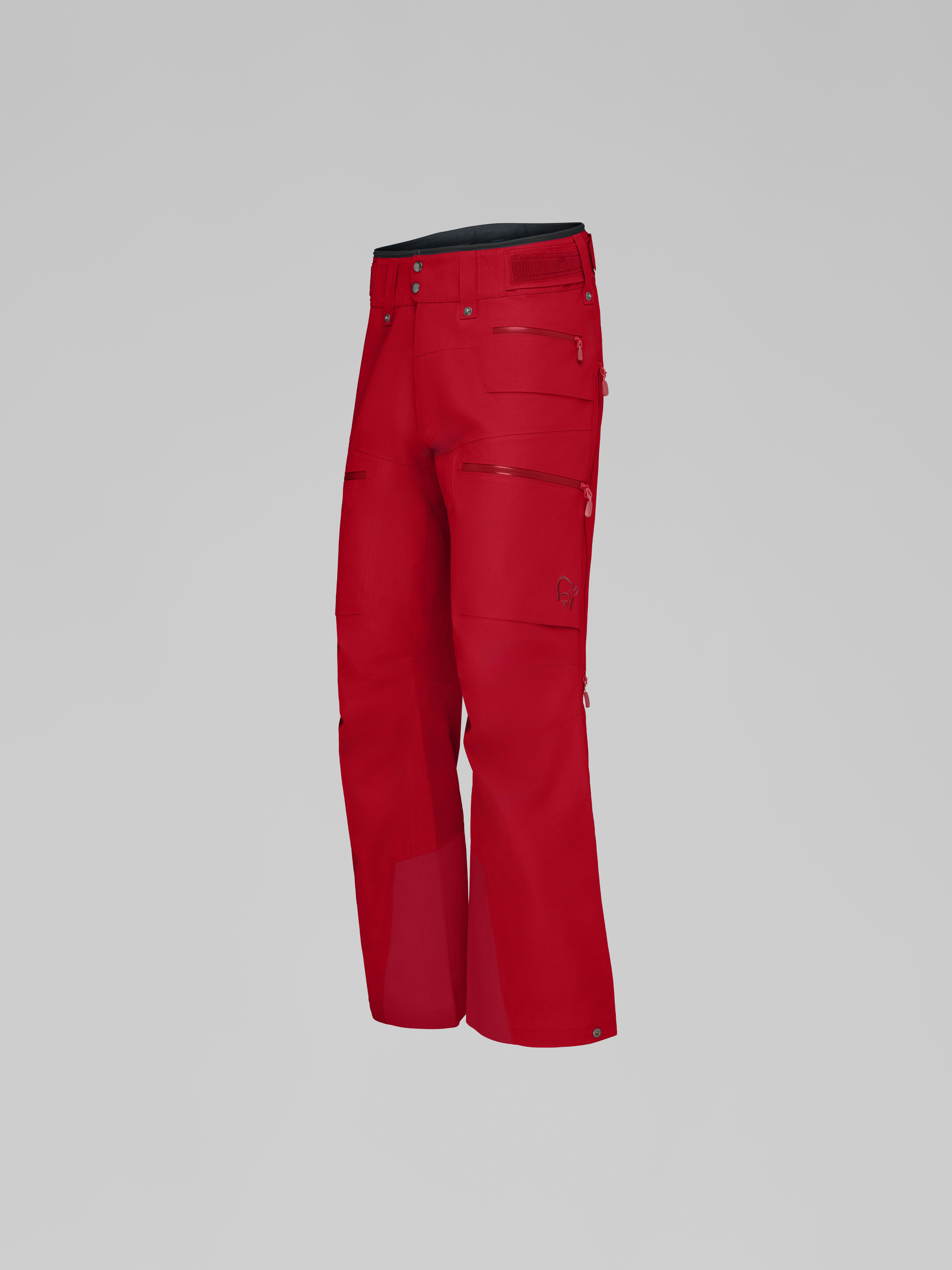 Packshot front left image of lofoten Gore-Tex Pants Scarlet Sage