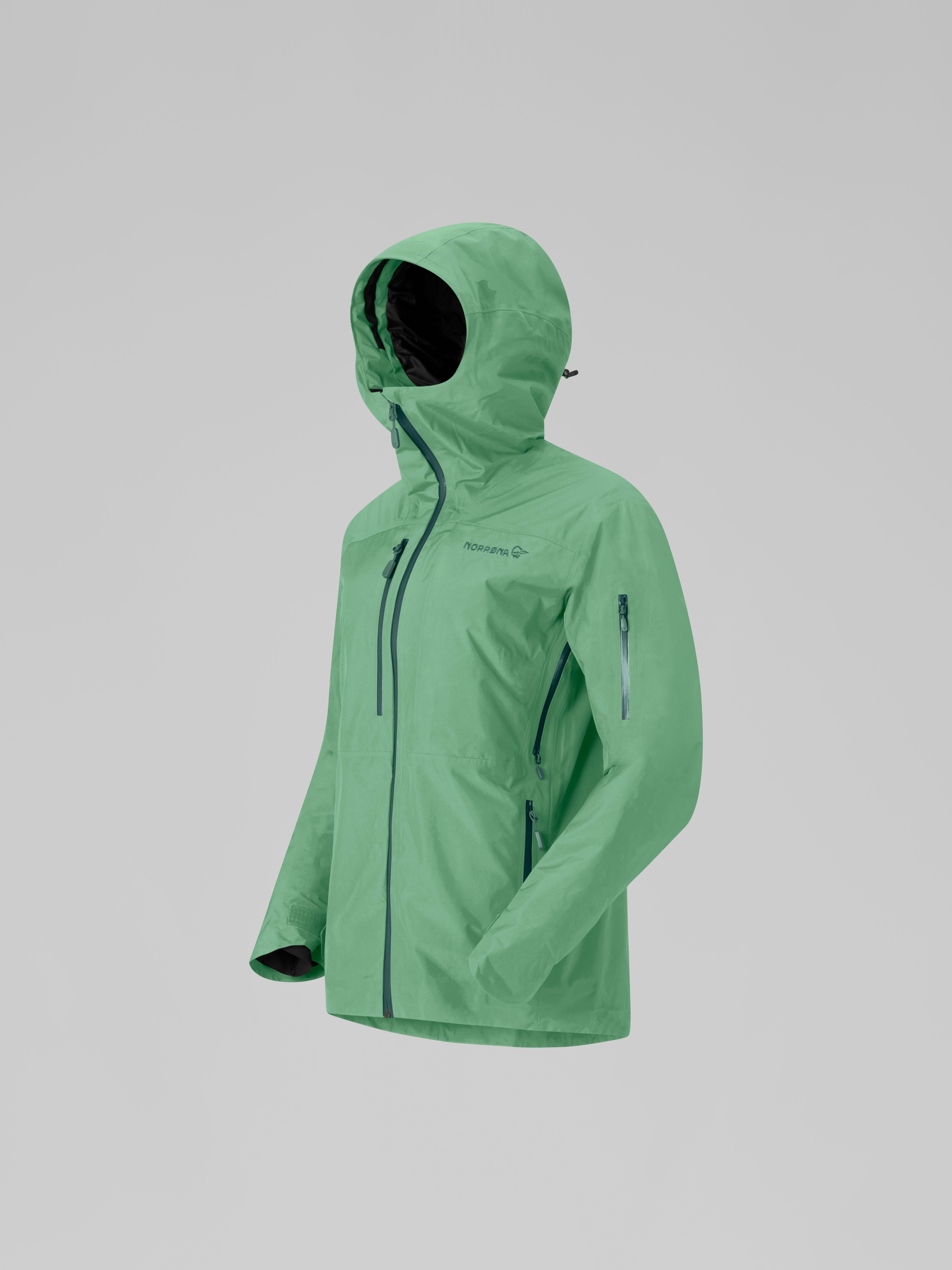 Packshot front left image of lofoten Gore-Tex Insulated Jacket Dark Ivy Green