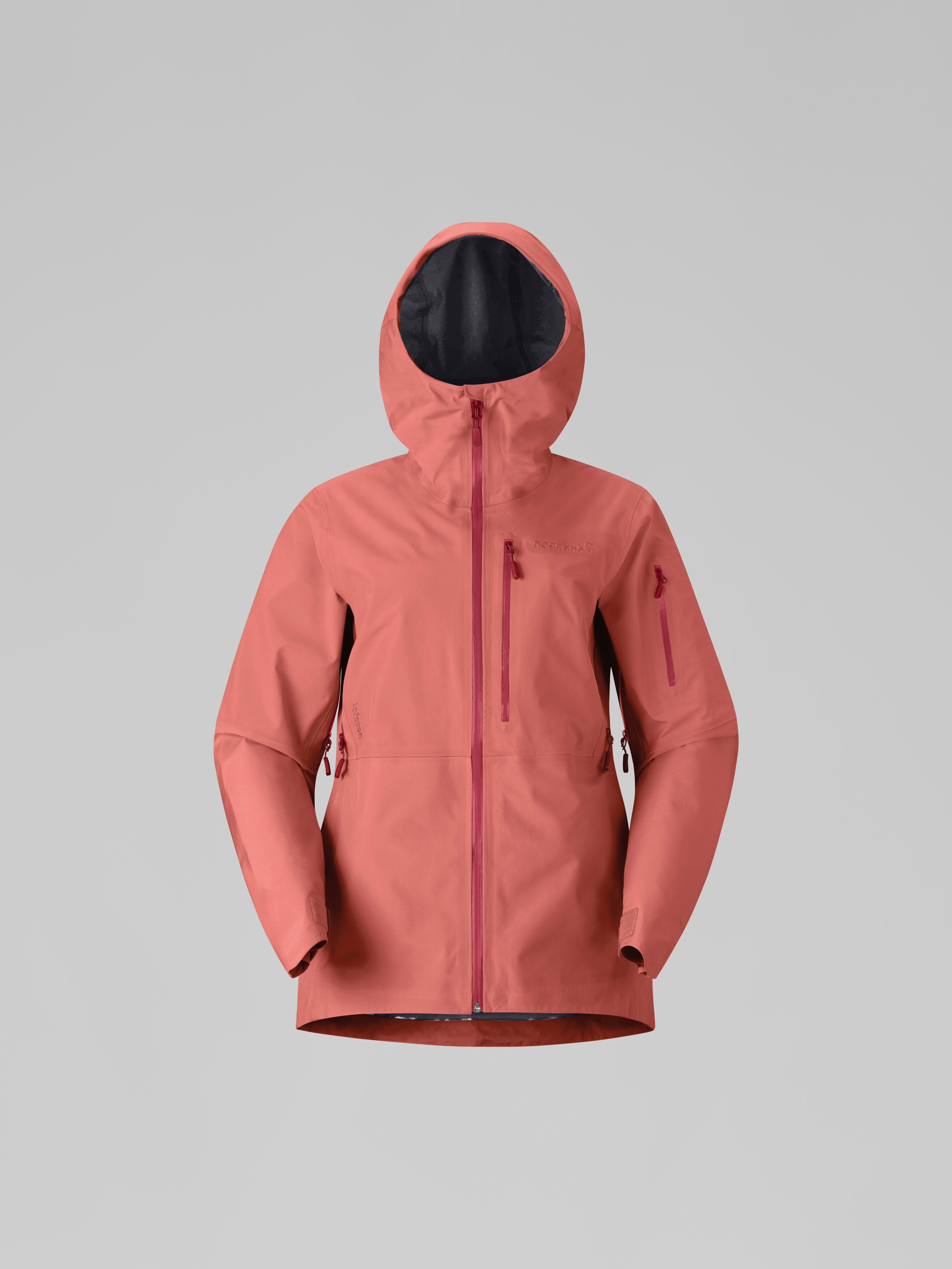 Packshot front image of lofoten Gore-Tex Jacket Deep Sea Coral