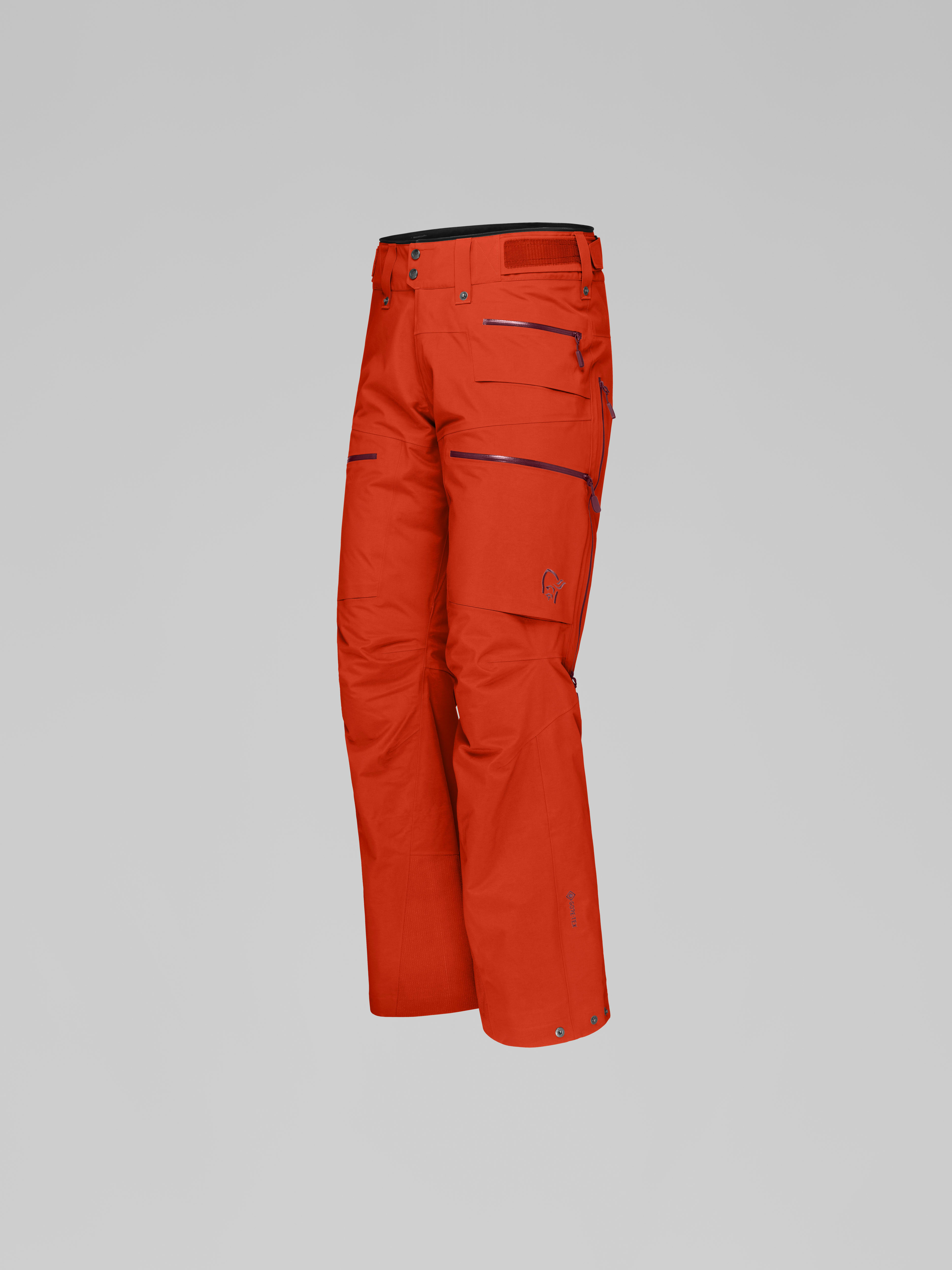 Packshot front left image of lofoten Gore-Tex Pants Arednalin Red