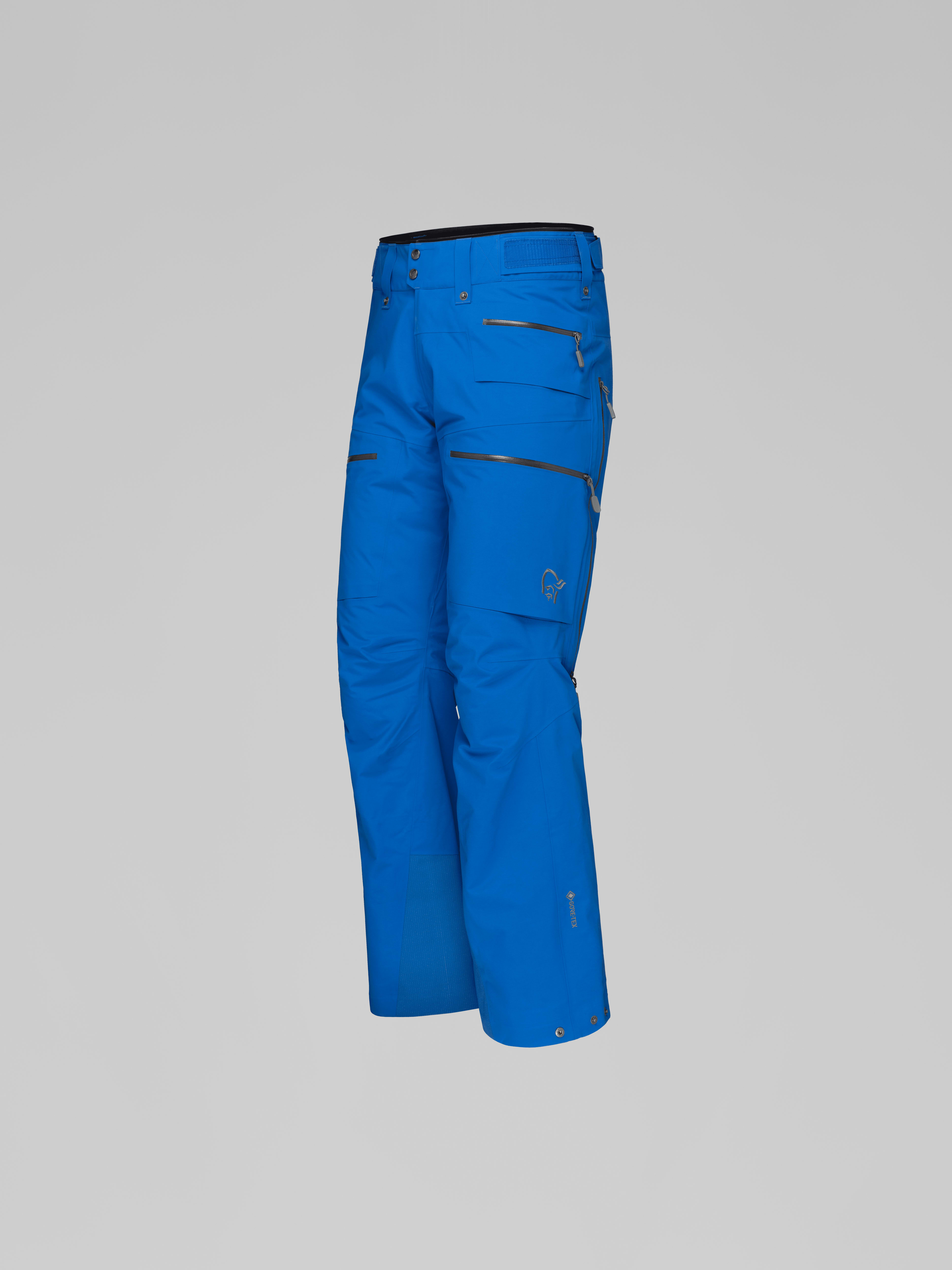 Packshot front left image of lofoten Gore-Tex Pants Olympian Blue