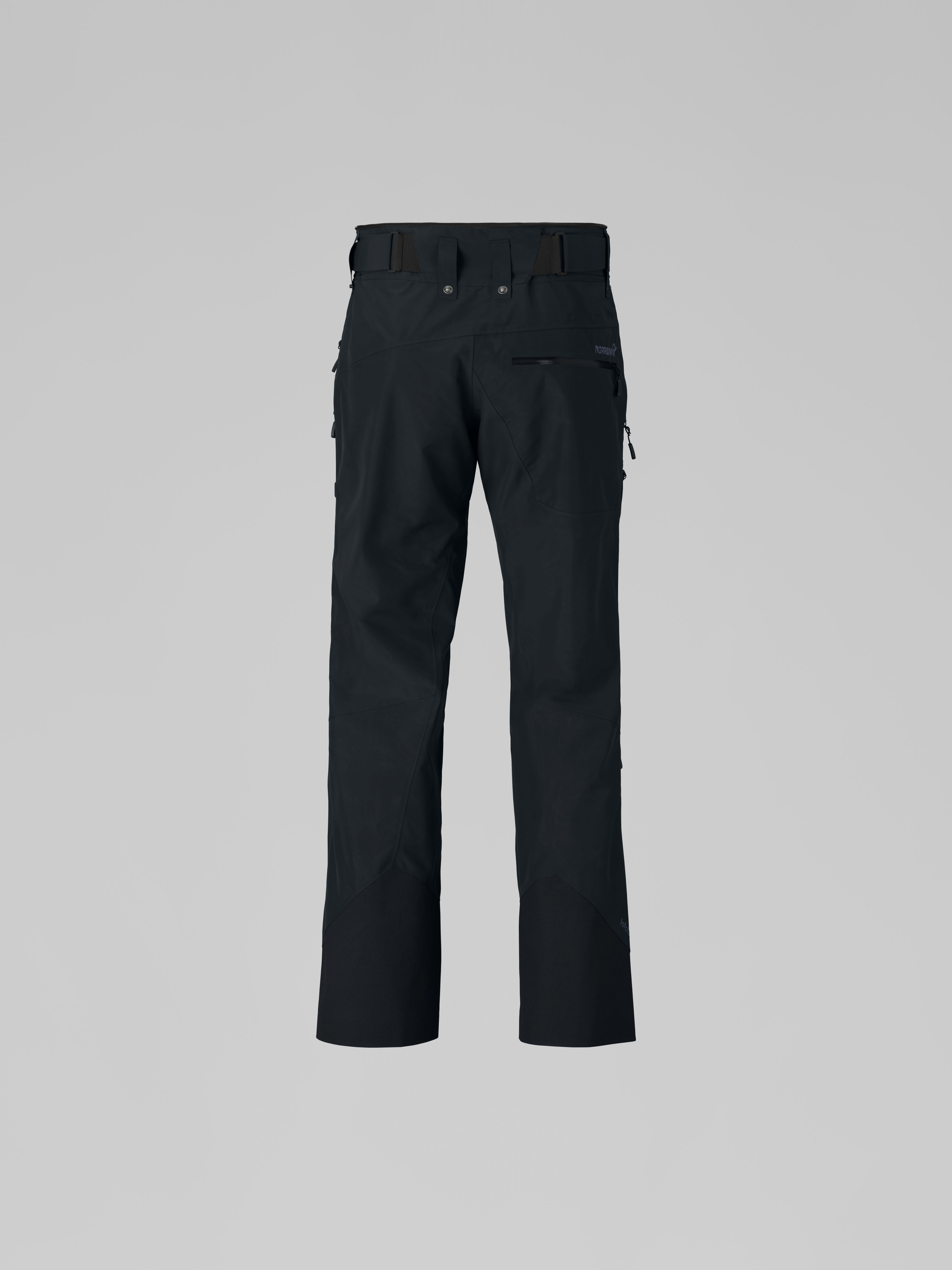 Packshot back image of lofoten Gore-Tex Insulated short Pants Caviar Black