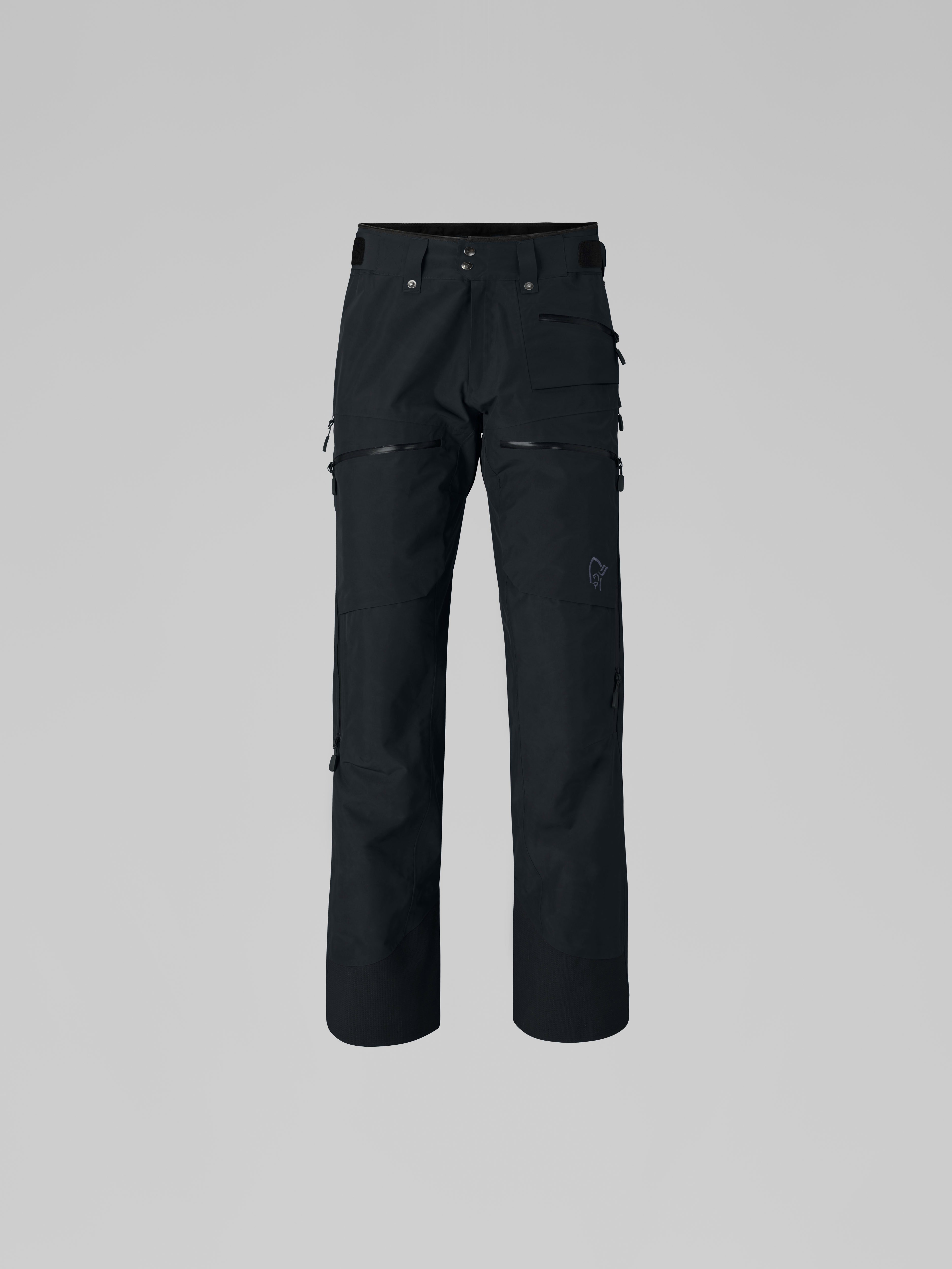 Packshot front image of lofoten Gore-Tex Insulated short Pants Caviar Black