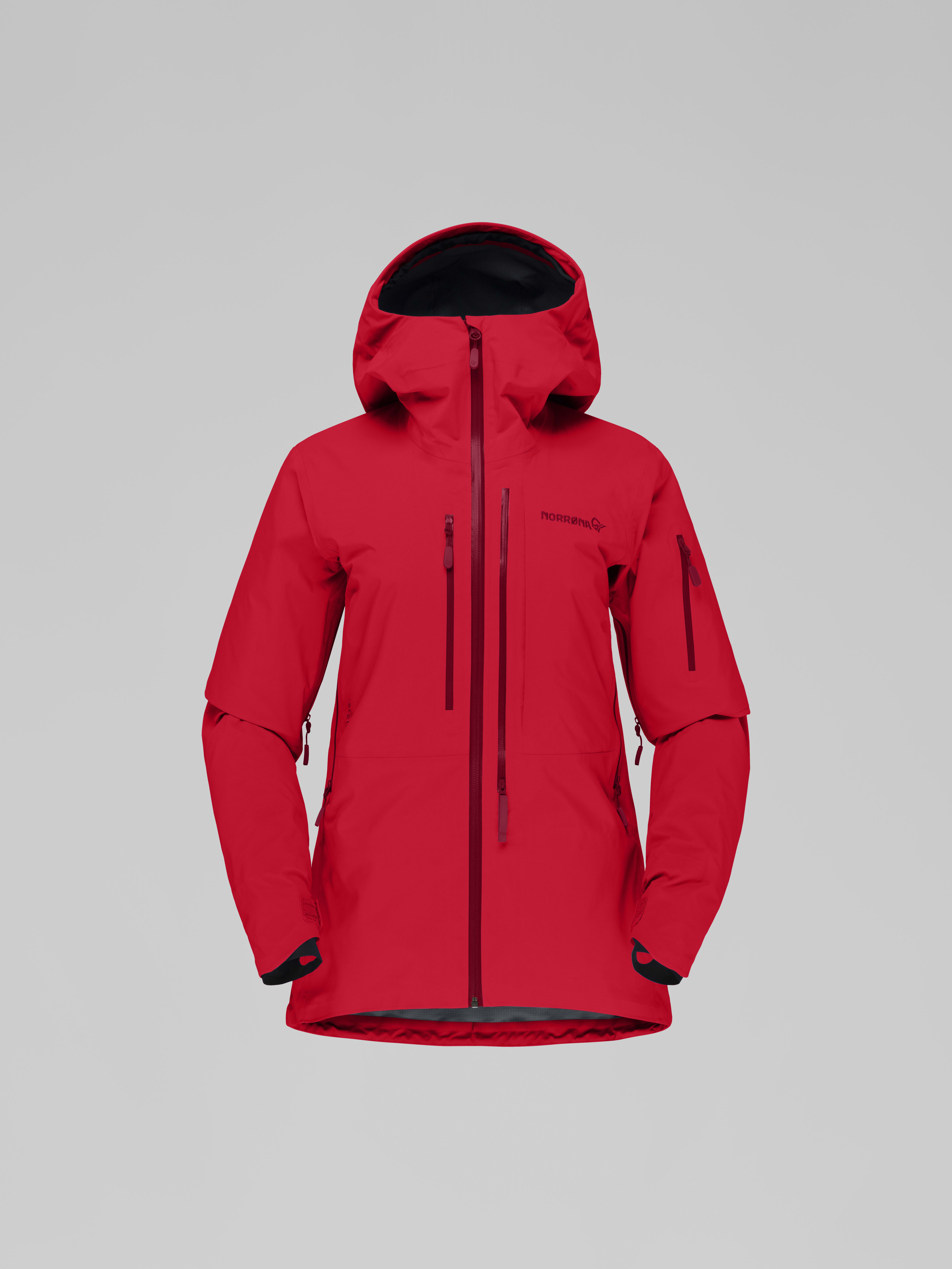 Packshot front image of lofoten Gore-Tex Pro Jacket True Red