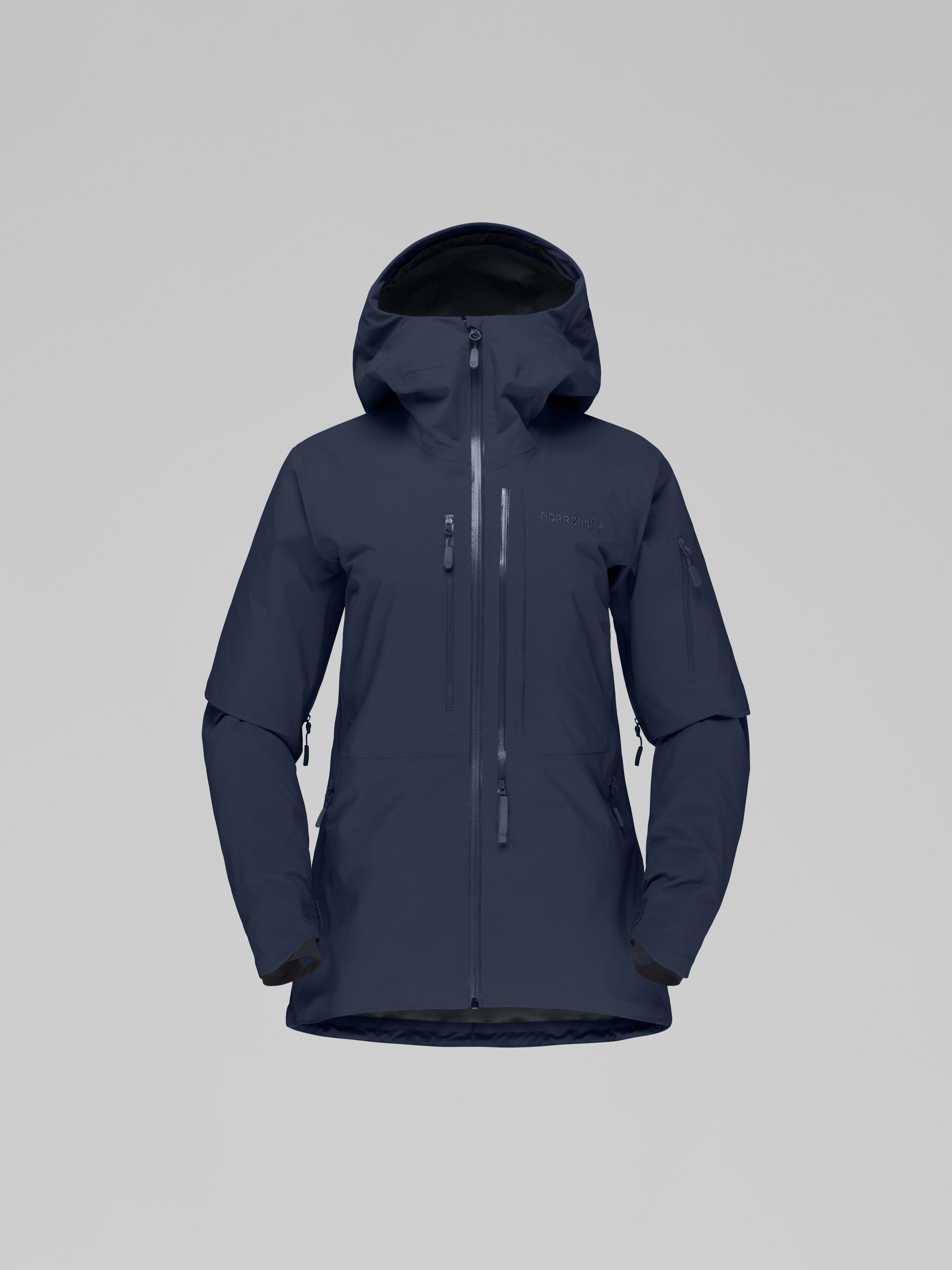 Packshot front image of lofoten Gore-Tex Pro Jacket Indigo Night Blue
