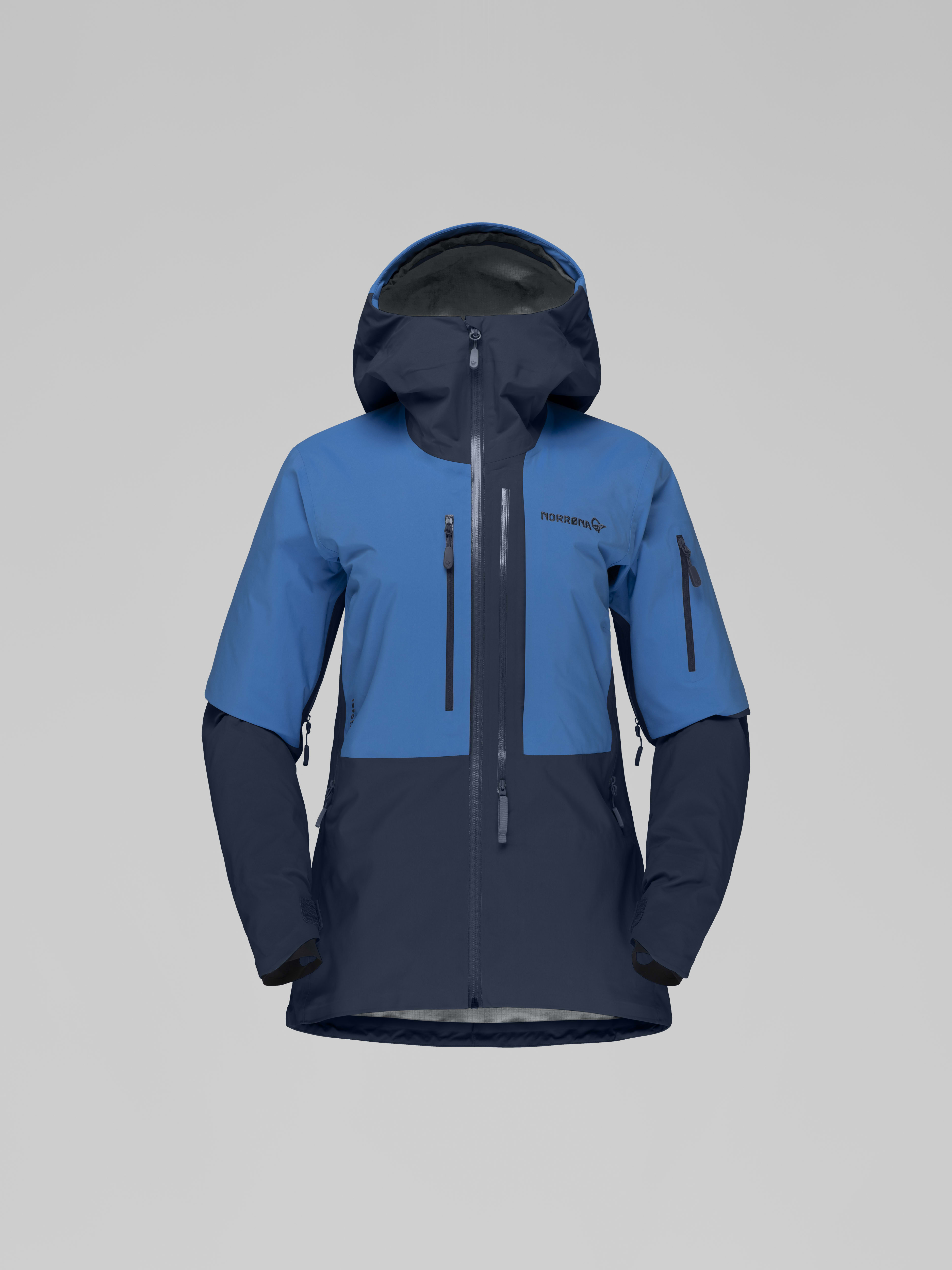 Packshot front image of lofoten Gore-Tex Pro Jacket Campanula/Indigo Night