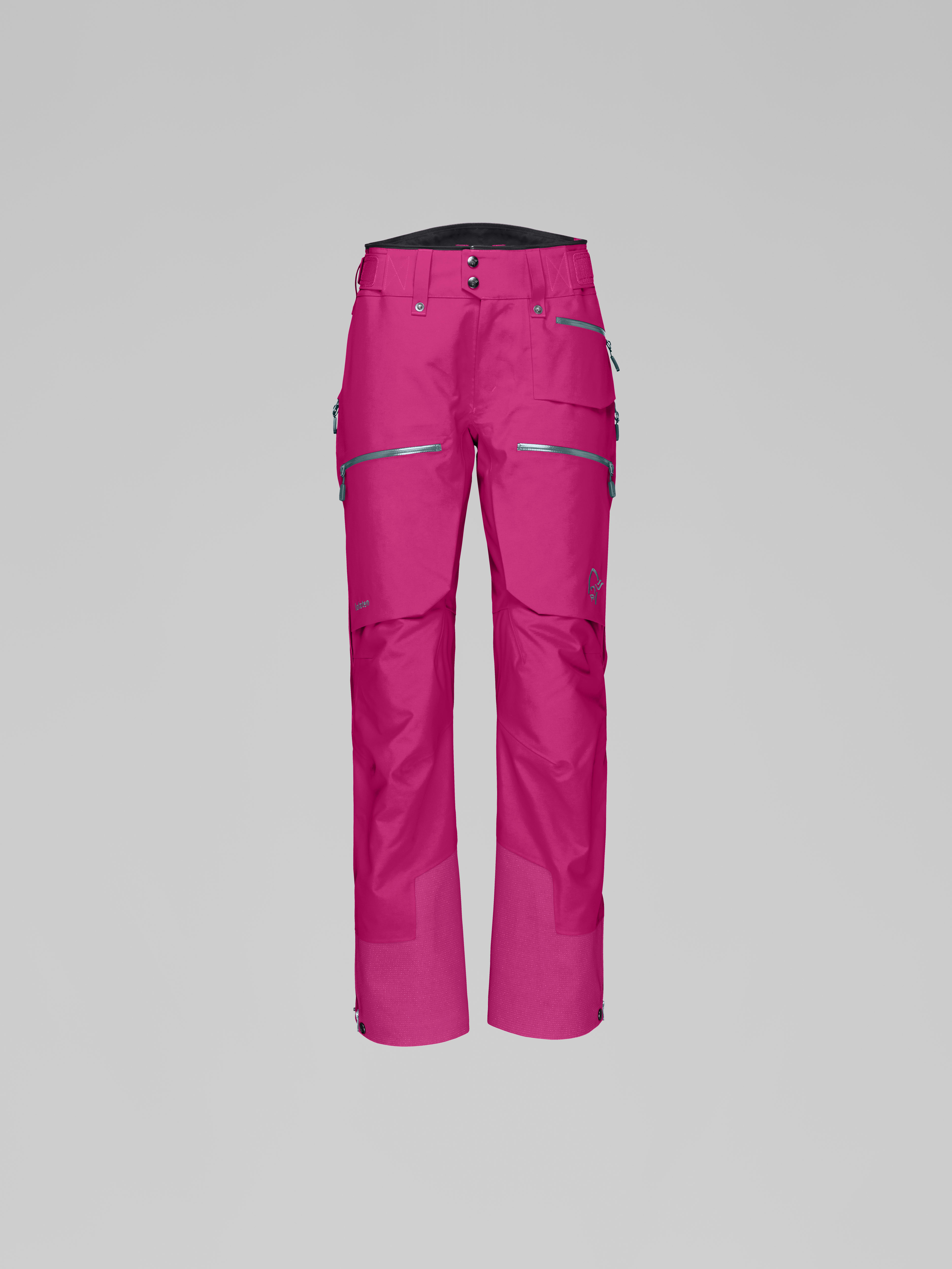 Packshot front image of lofoten Gore-Tex Pro Pants Festival Fuchsia