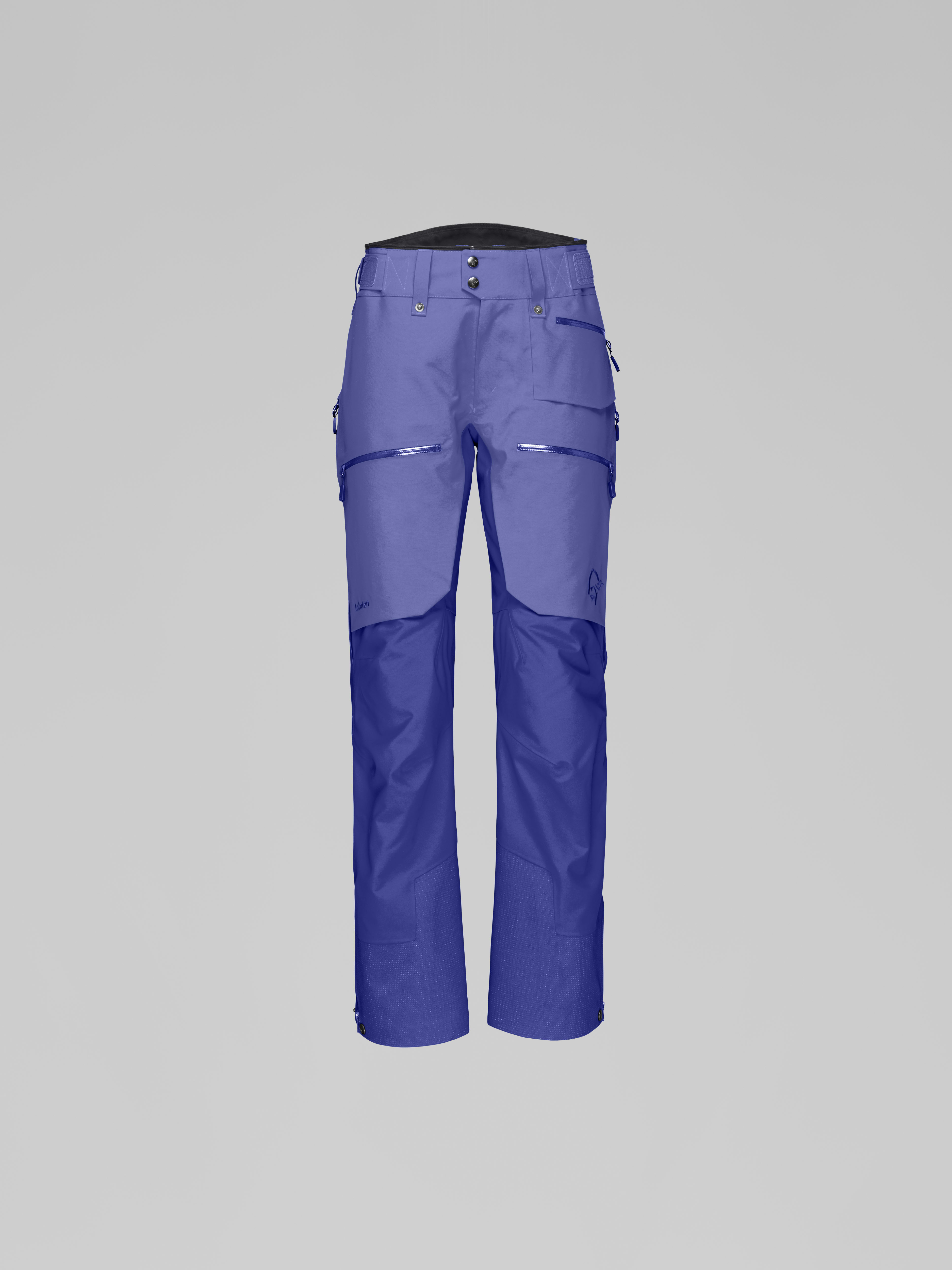 Packshot front image of lofoten Gore-Tex Pro Pants Violet Storm/Royal Blue