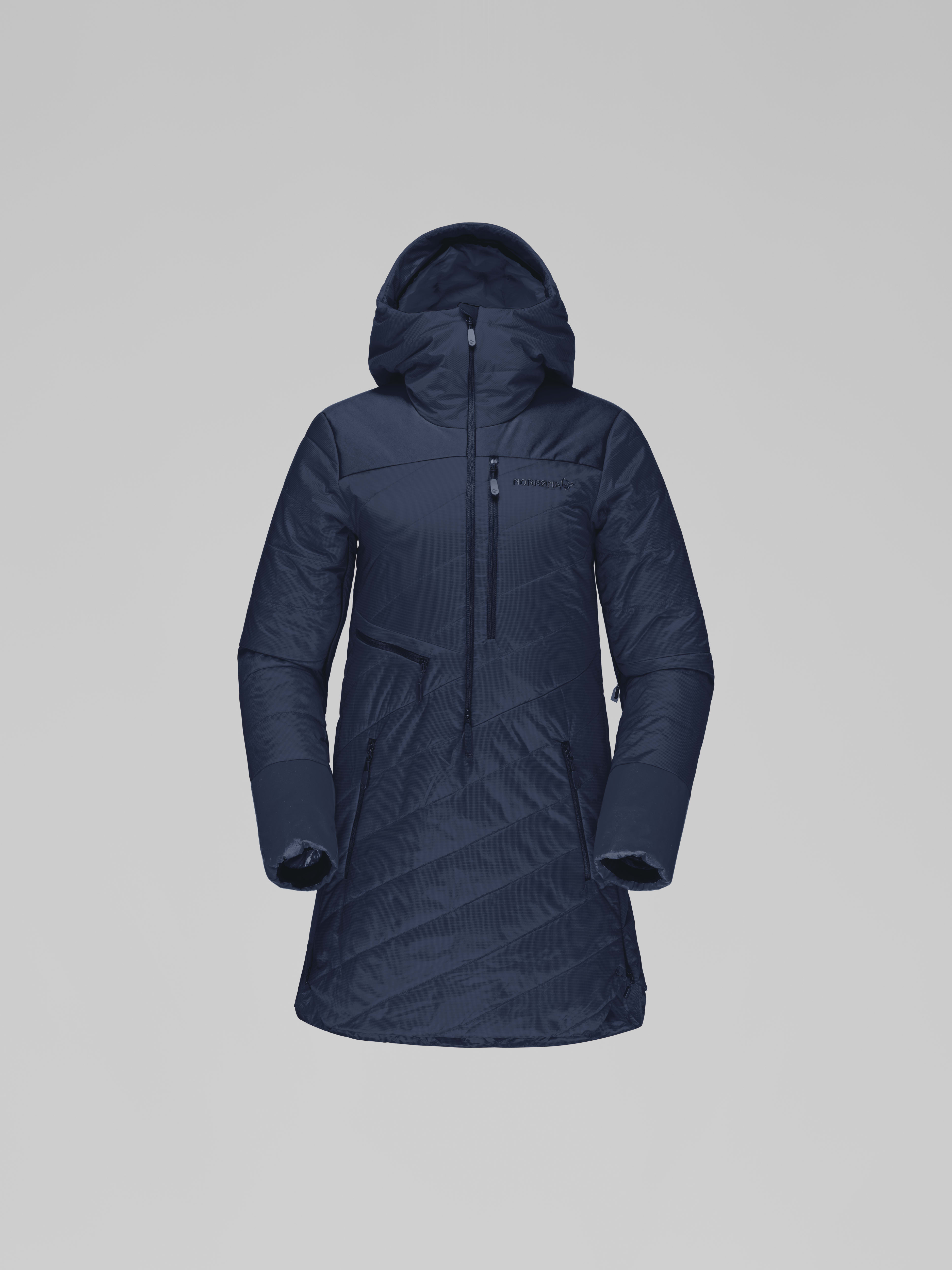 Packshot front image of lofoten Primaloft80 Anorak Indigo Night Blue