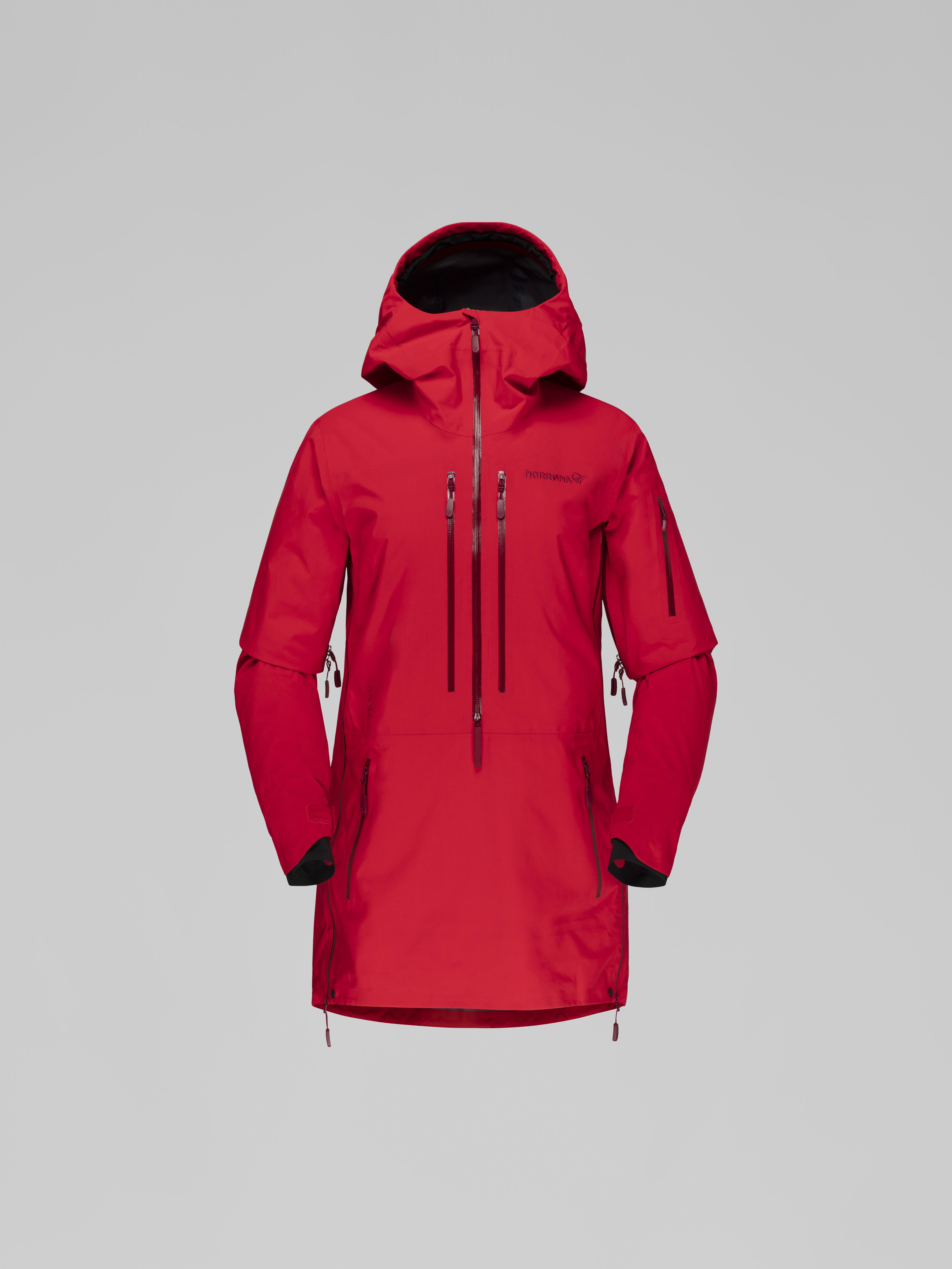 Packshot front image of lofoten Gore-Tex Pro Anorak True Red