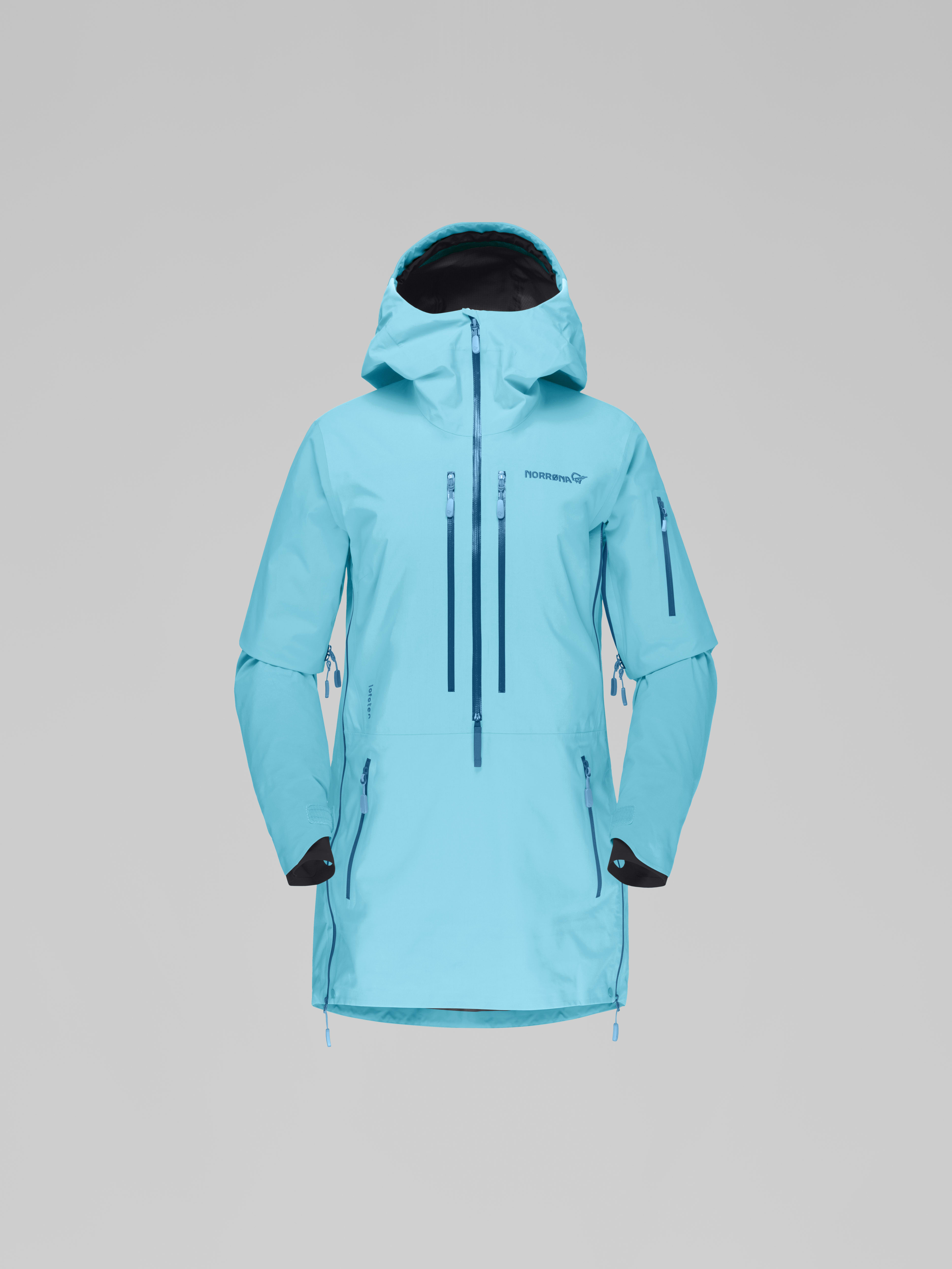 Packshot front image of lofoten Gore-Tex Pro Anorak Aquarius