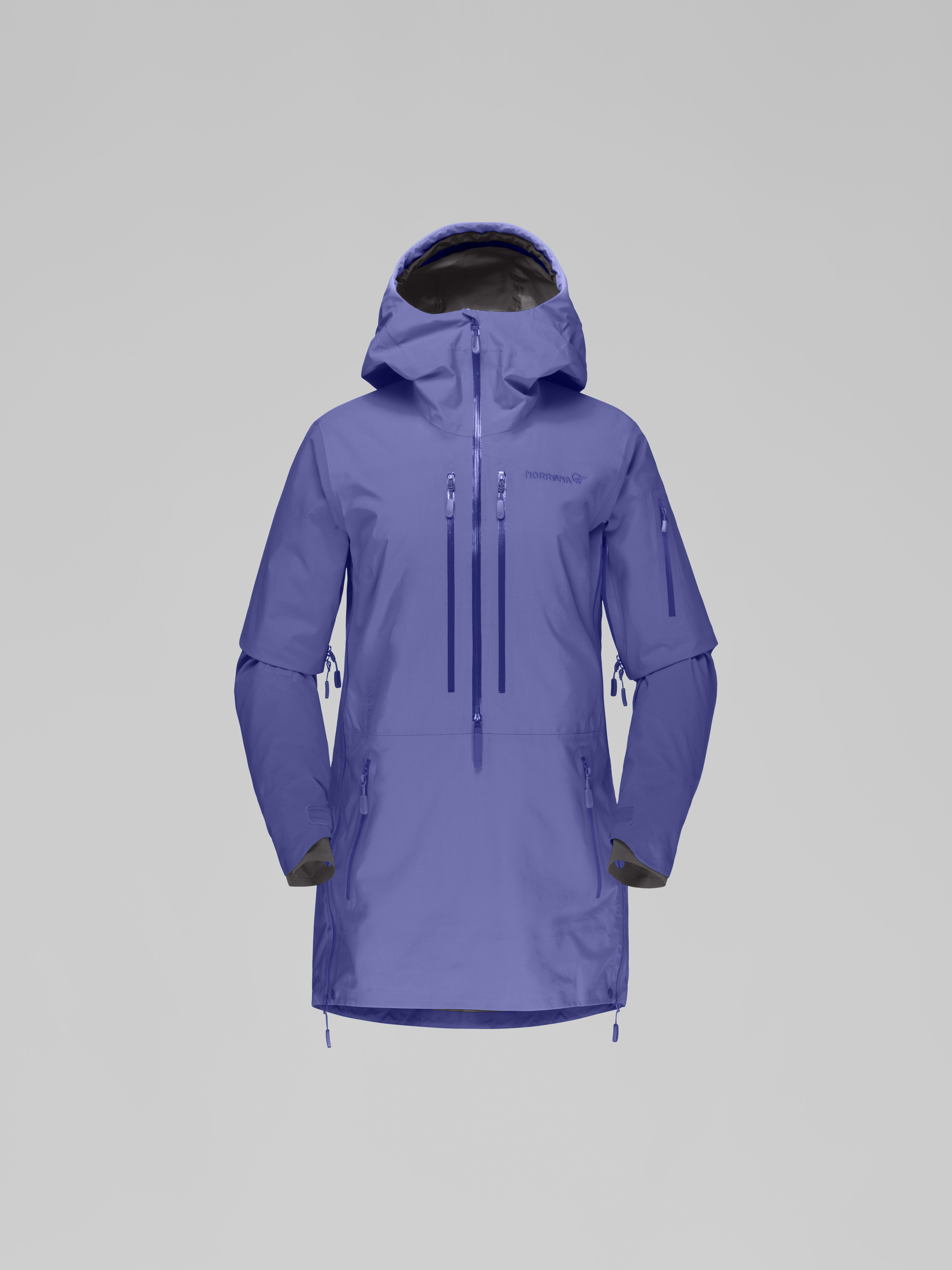 Packshot front image of lofoten Gore-Tex Pro Anorak Violet Storm