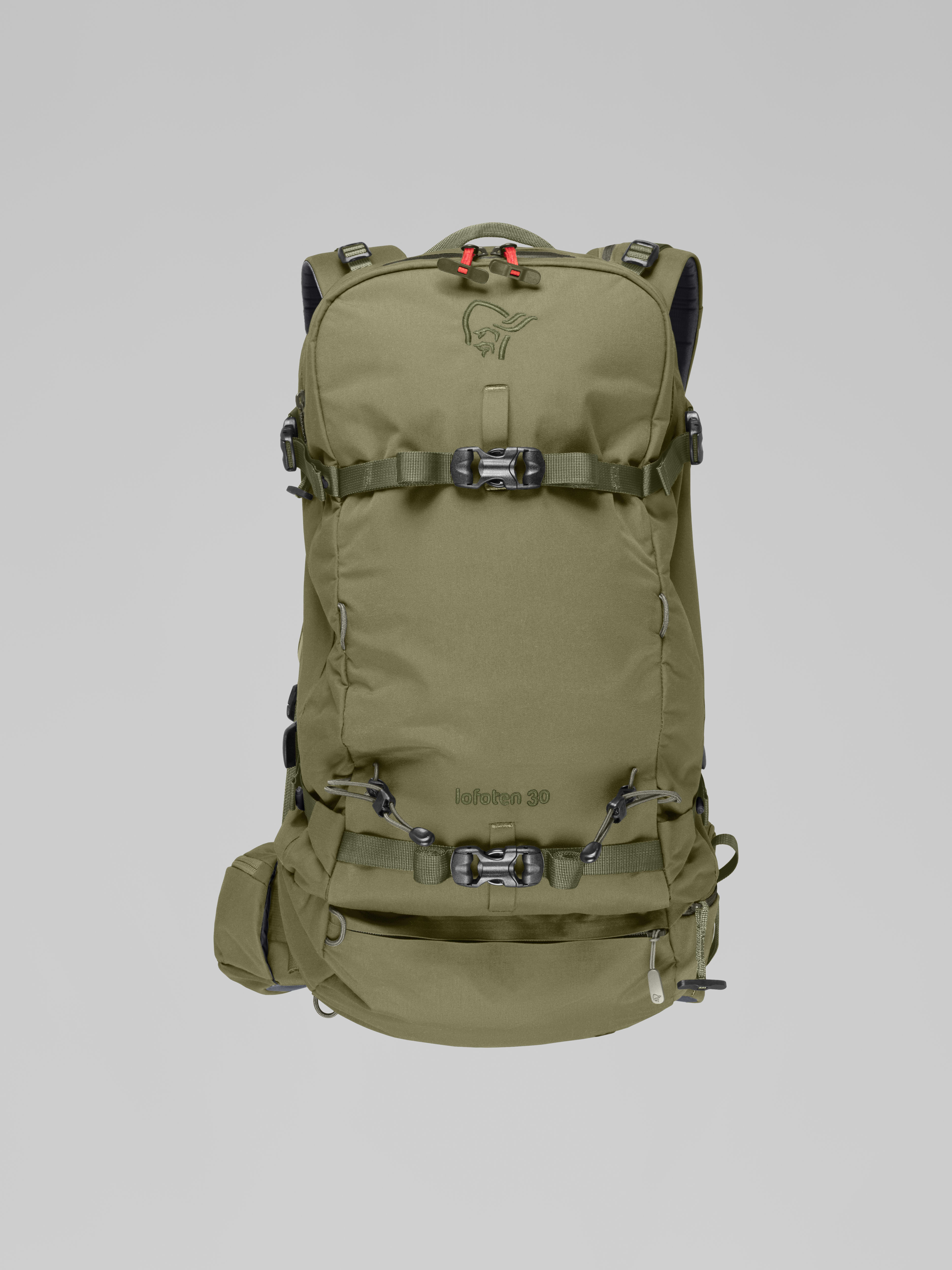Packshot front image of lofoten 30L Pack Deep Lichen Green