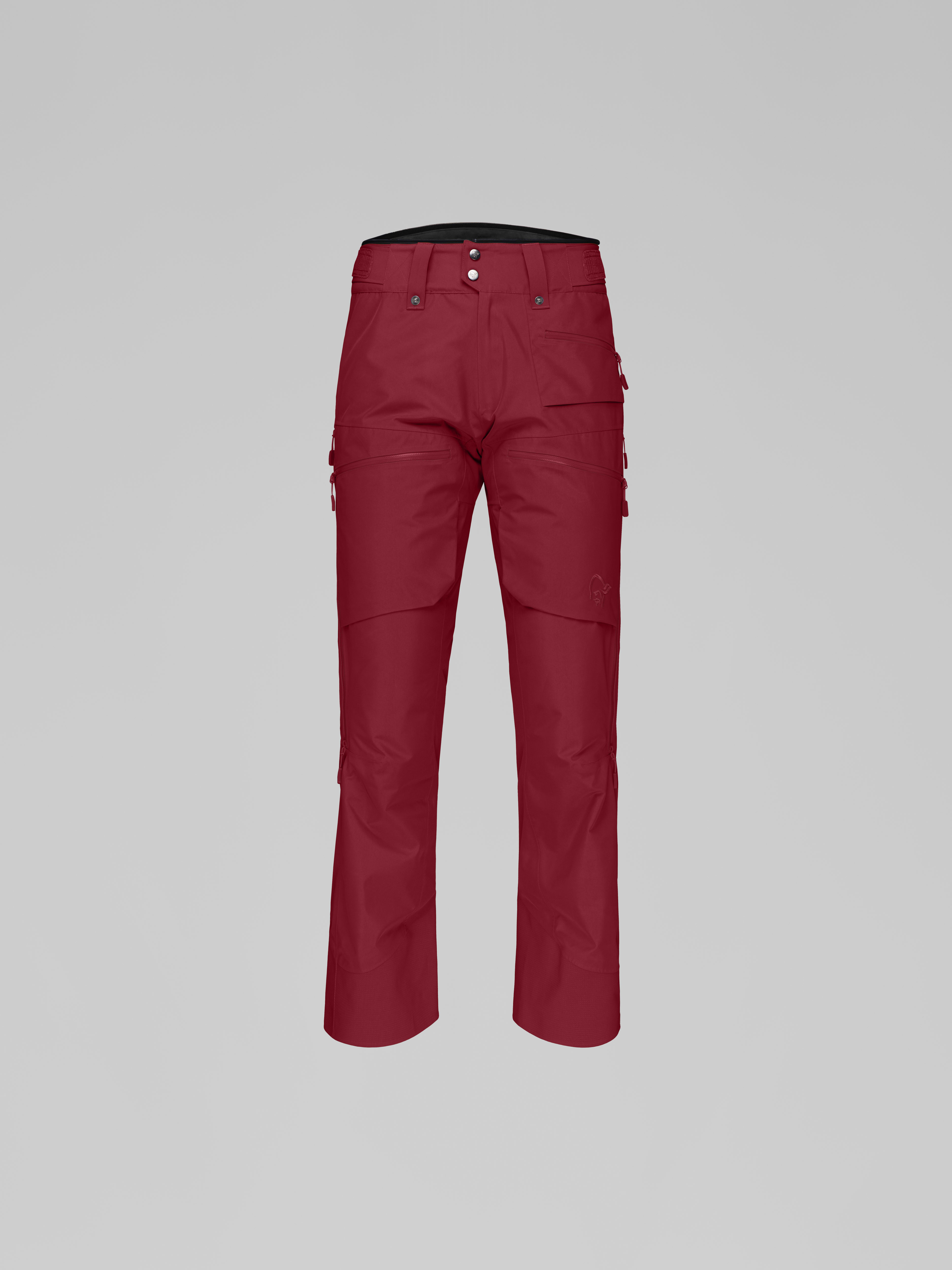 Packshot front image of lofoten Gore-Tex insulated Pants Rhubarb