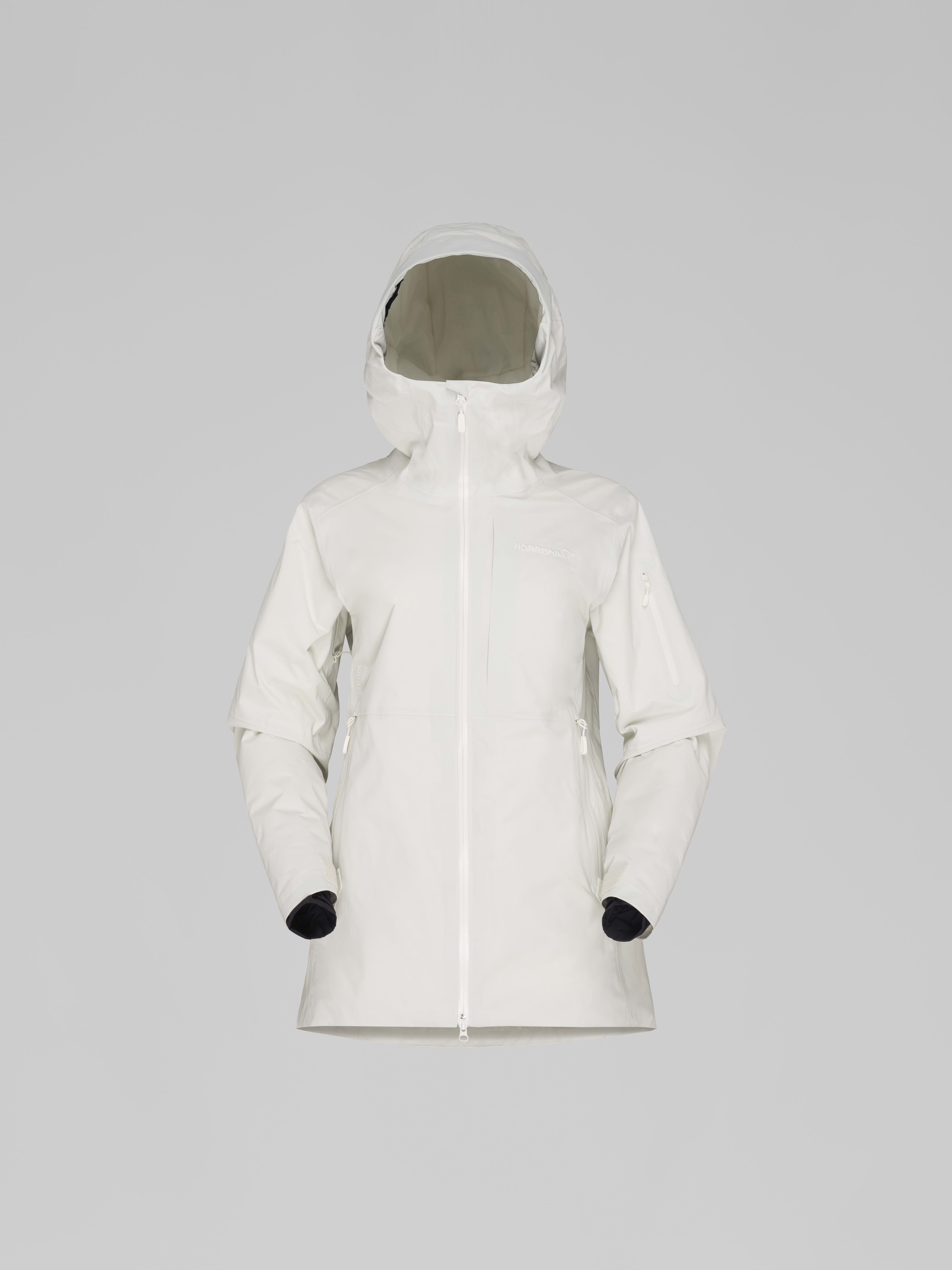 Packshot front image of lofoten Gore-Tex thermo80 Jacket Whisper White