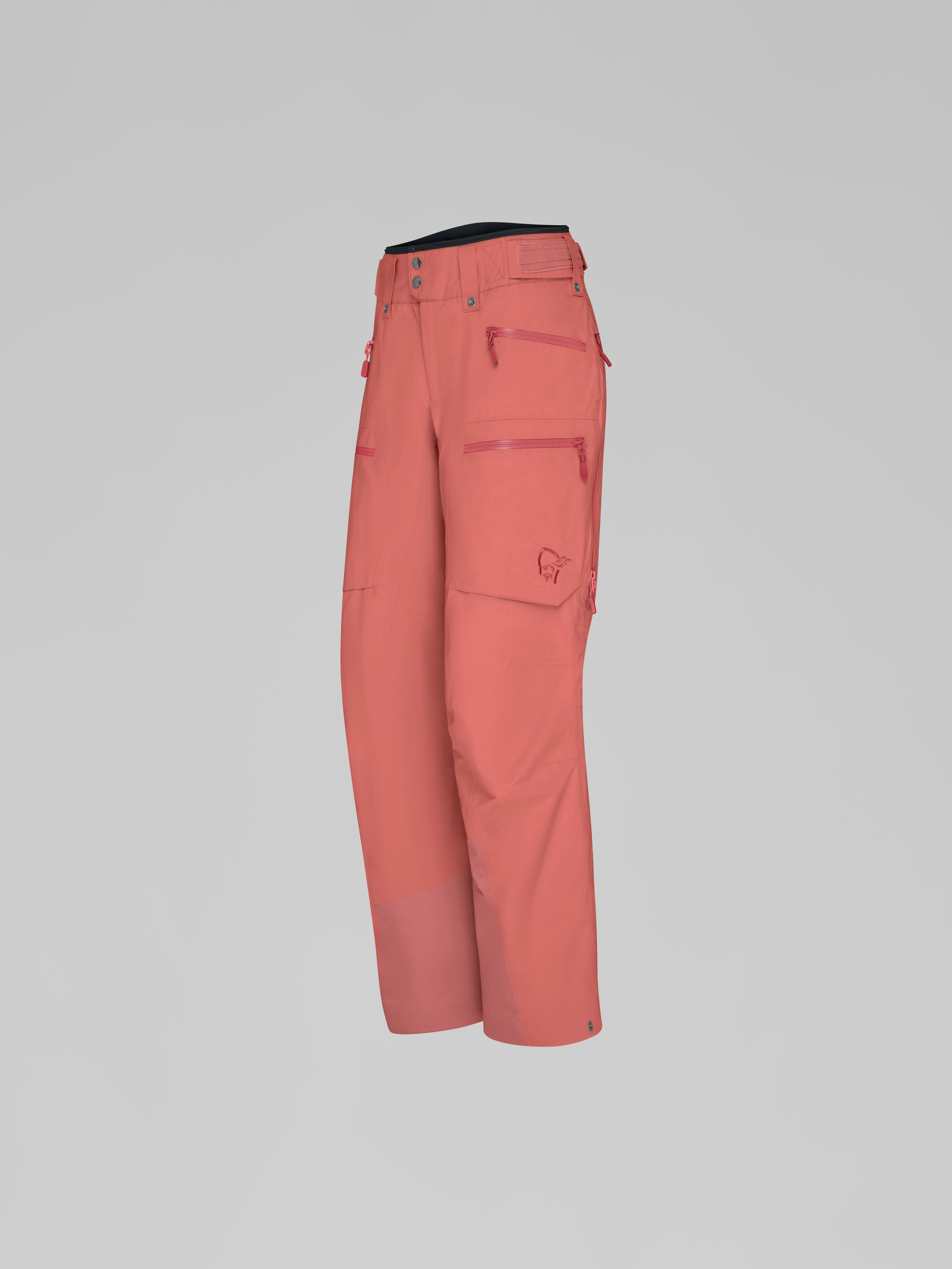 Packshot front left image of lofoten Gore-Tex thermo60 Pants Deep Sea Coral
