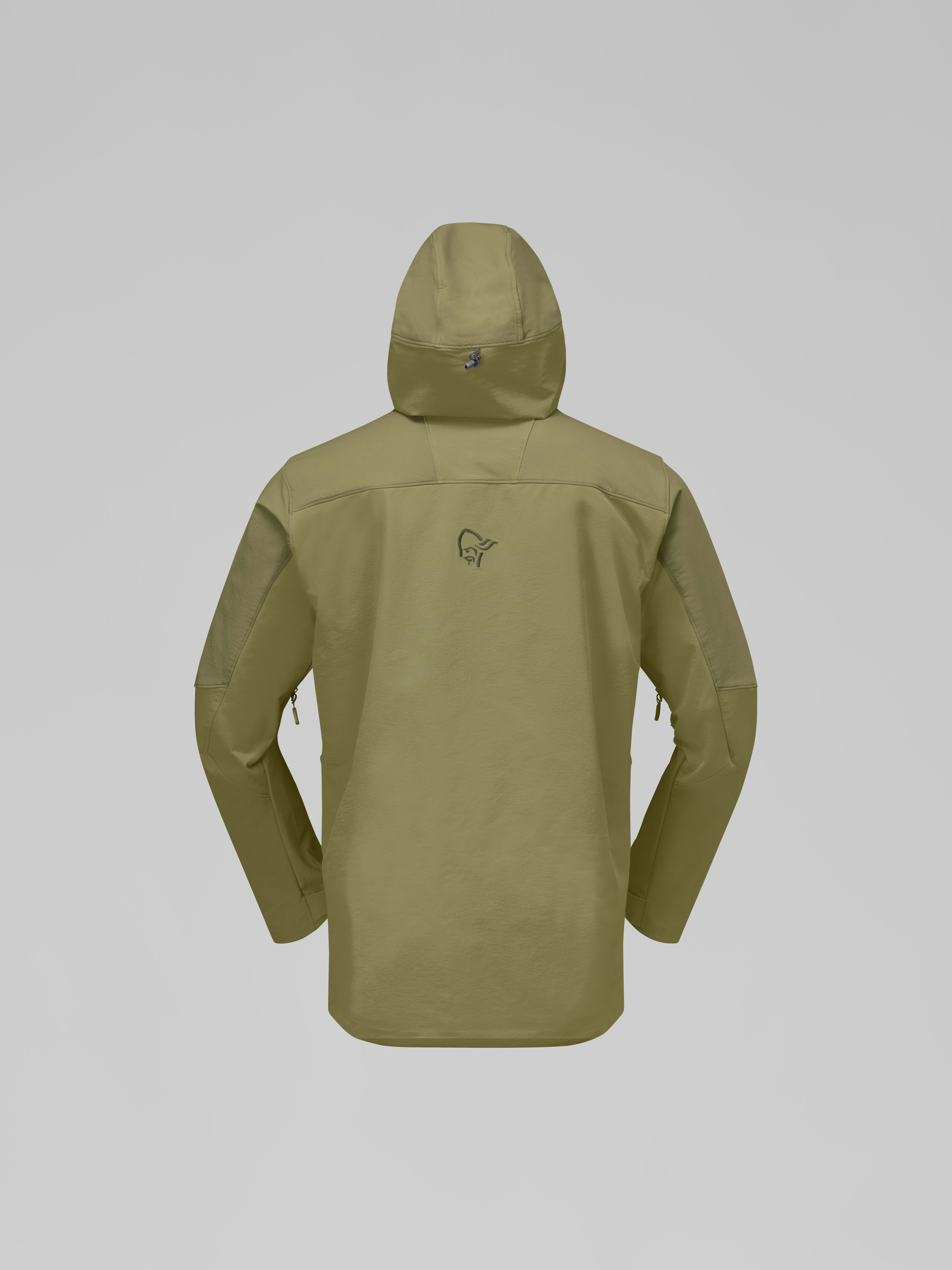 Packshot back image of lofoten flex1 Jacket Deep Lichen Green