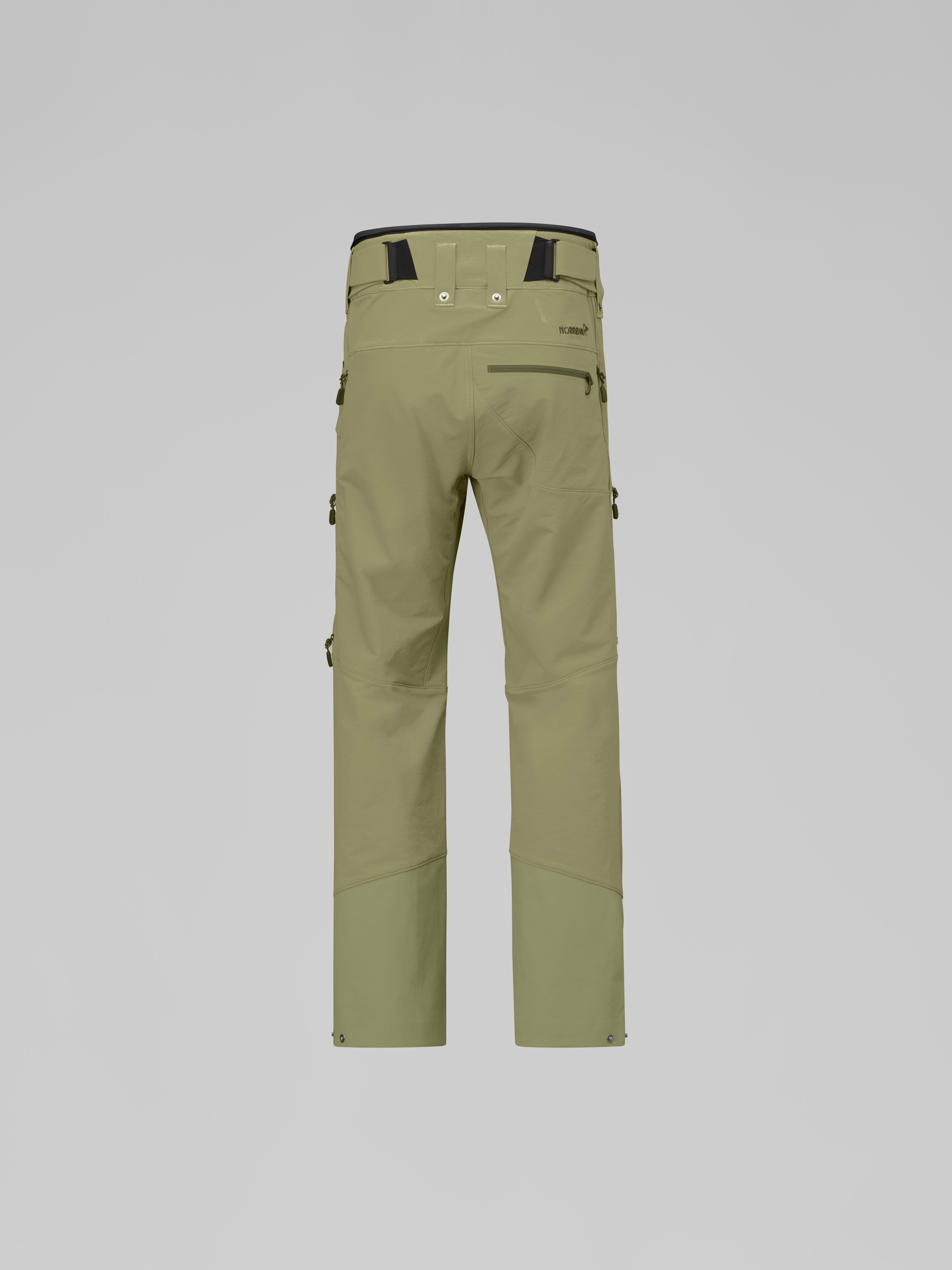 Packshot back image of lofoten flex1 Pants Deep Lichen Green