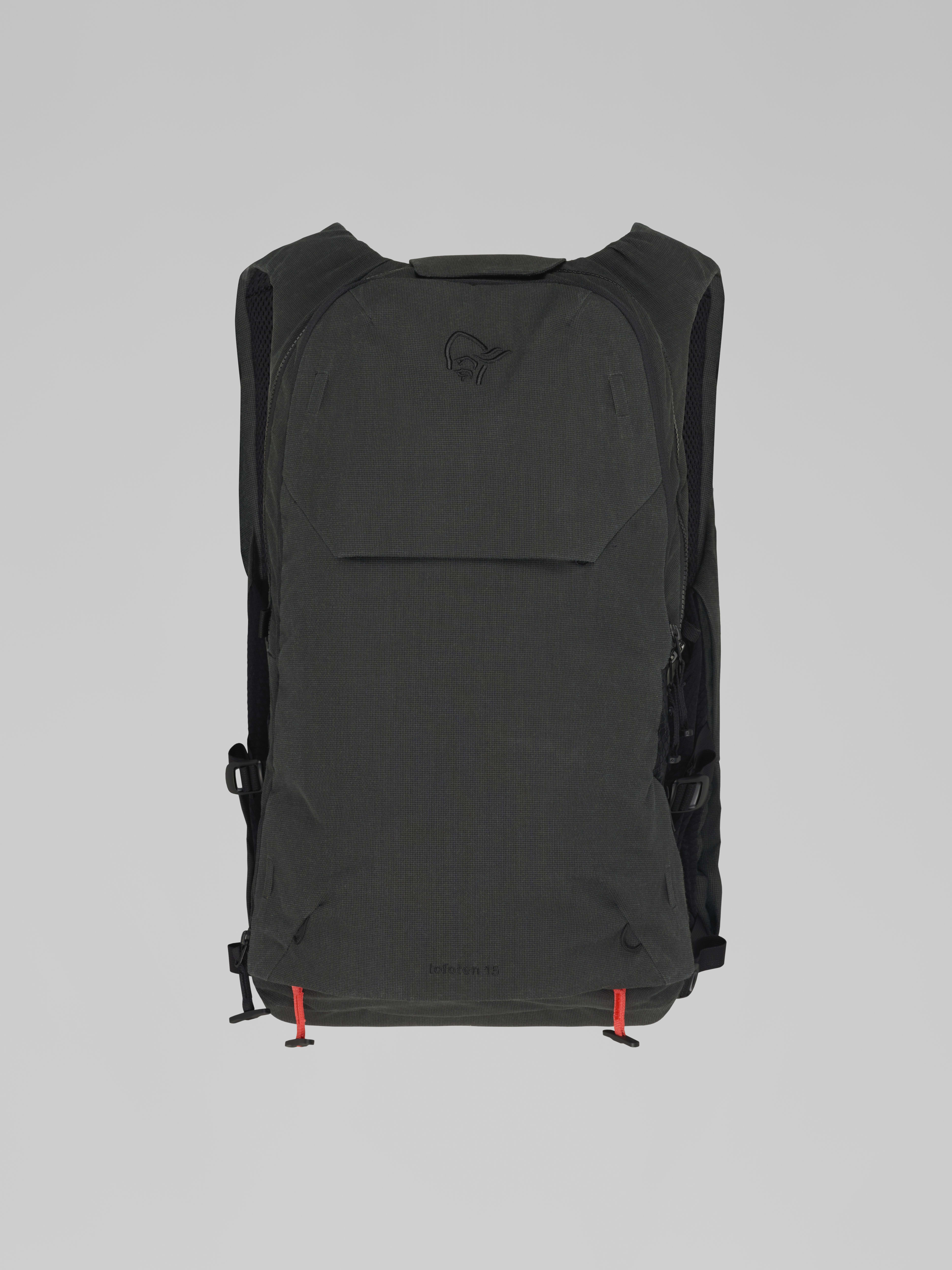 Packshot front image of lofoten Avi ACE 15L Pack Caviar Black